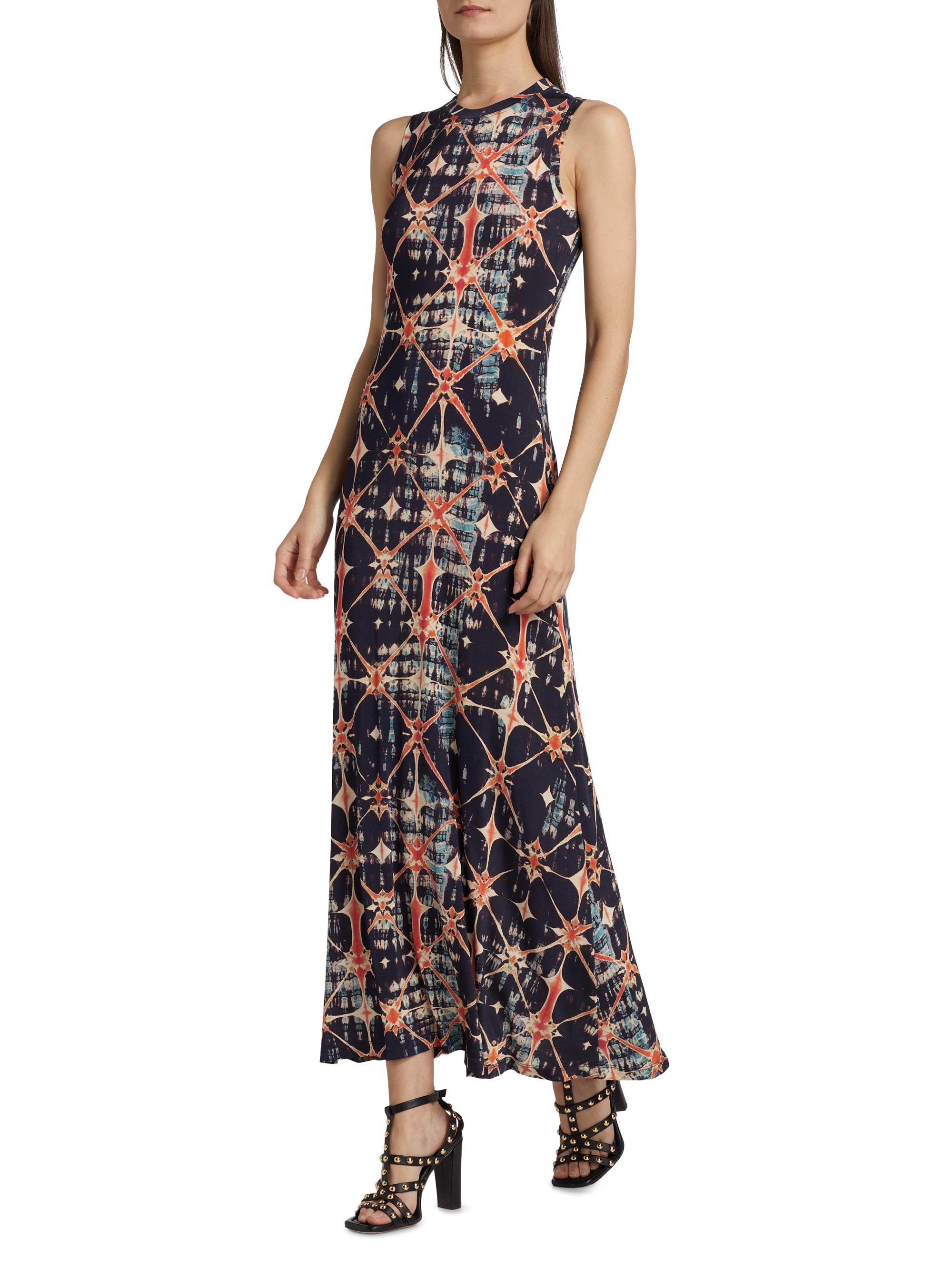 knee length dresses for ladies Rihoas Tie-Front Knit Midi Dress in Brown main image 1
