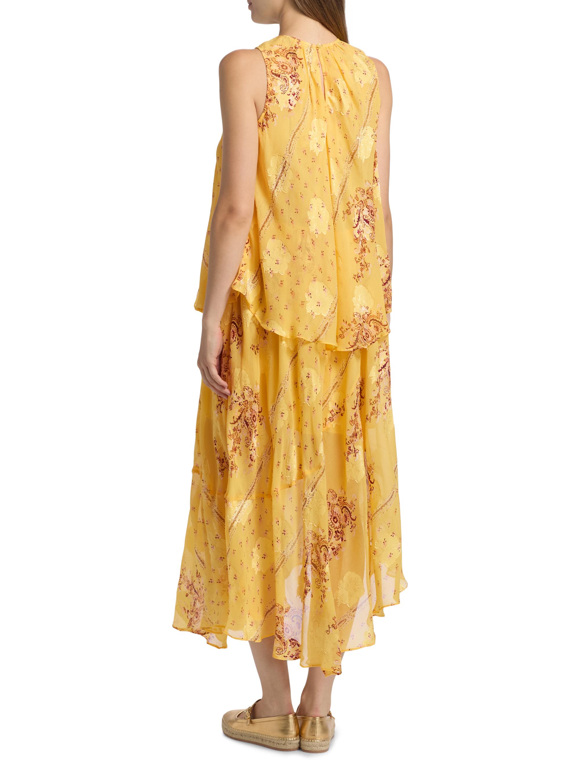 Ulla Johnson | Women's Caprice Asymmetrical Layered Wedding Guest Dress in Yellow - Size 0