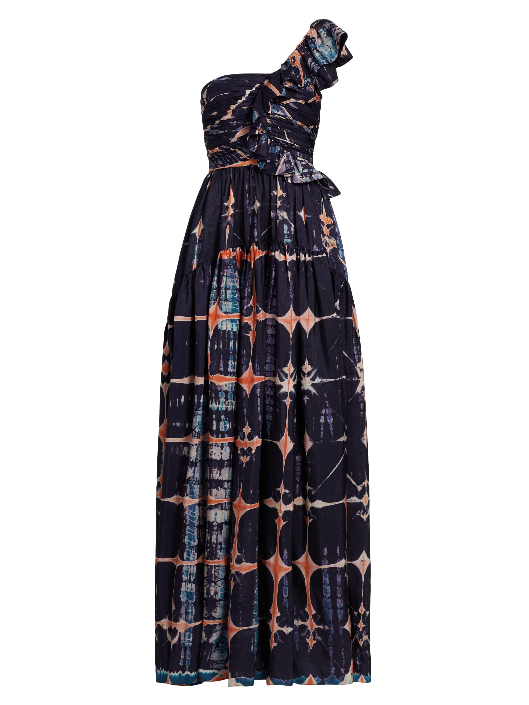 Ulla Johnson Adrienne Silk Floral Midi-Dress | Saks Fifth Avenue