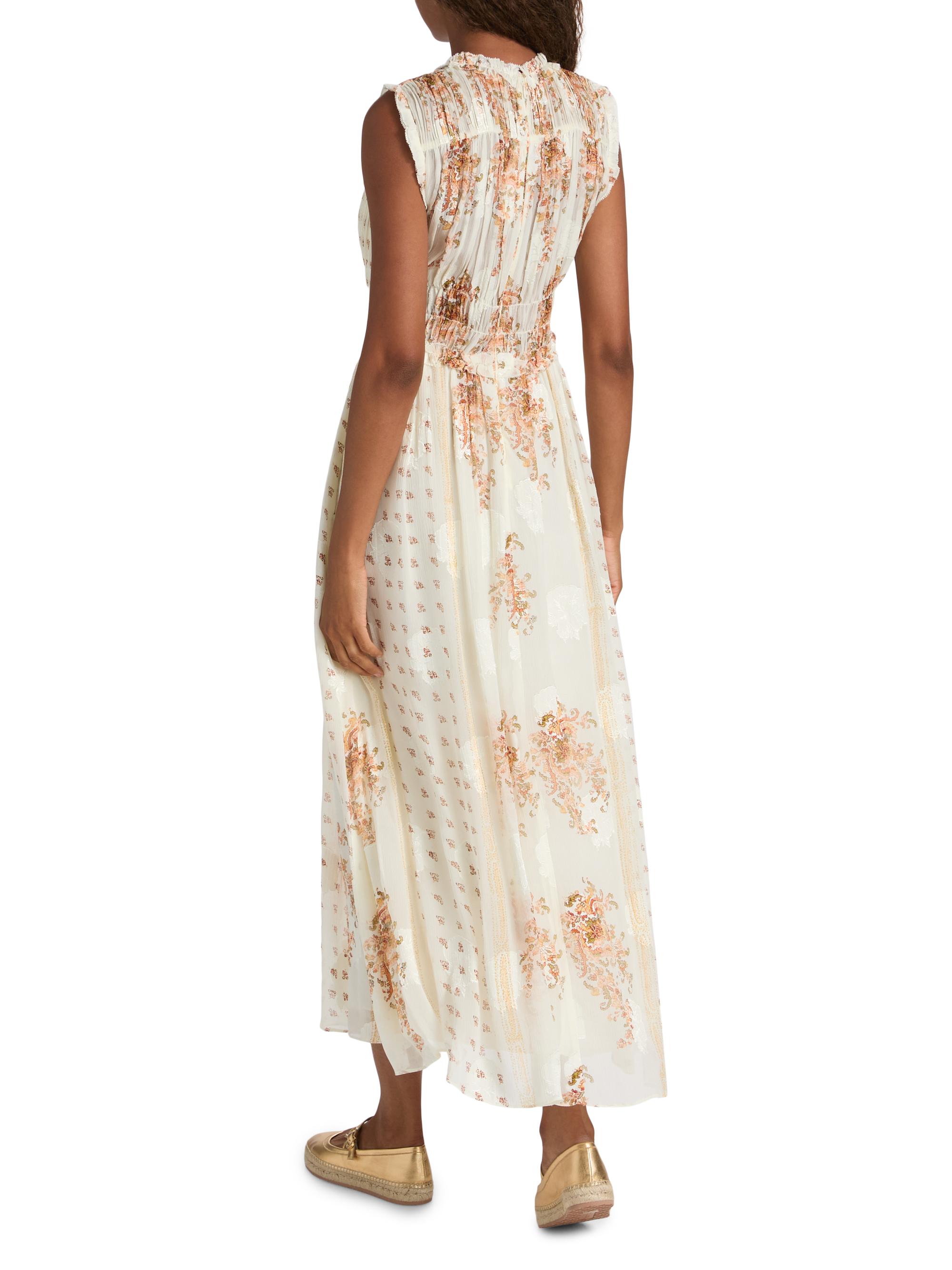 Ulla Johnson Kasia Printed Silk Chiffon Midi-Dress | Saks Fifth Avenue
