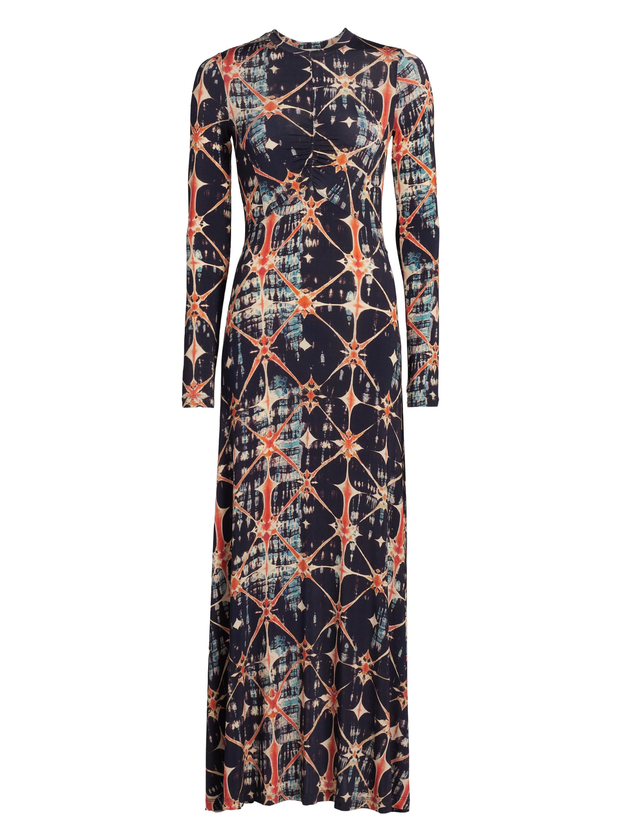 Ulla Johnson Camryn Abstract Jacquard-Knit Knee-Length Dress