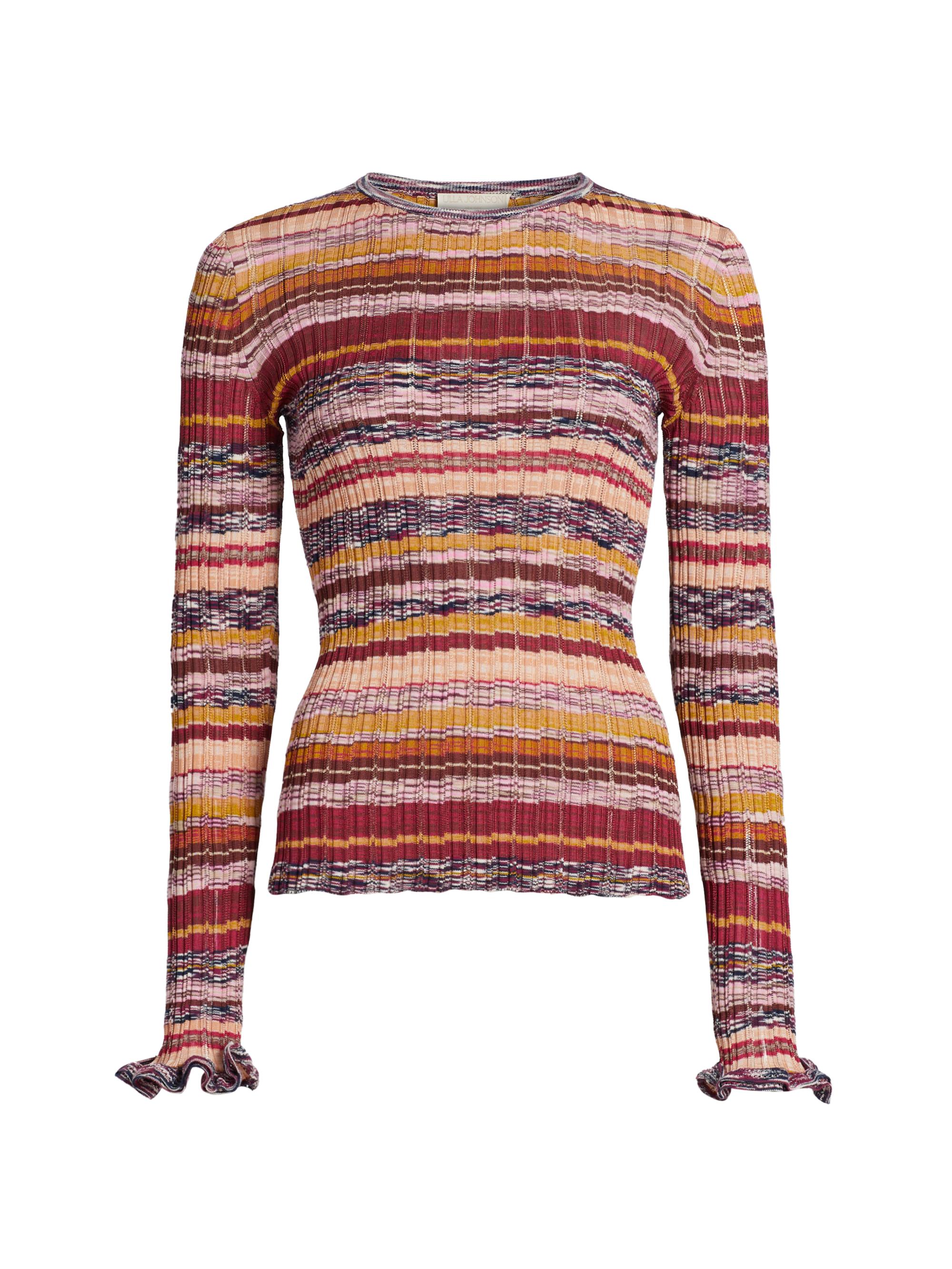 Ulla Johnson Women's Maci Striped Space-Dyed Sweater - Prism