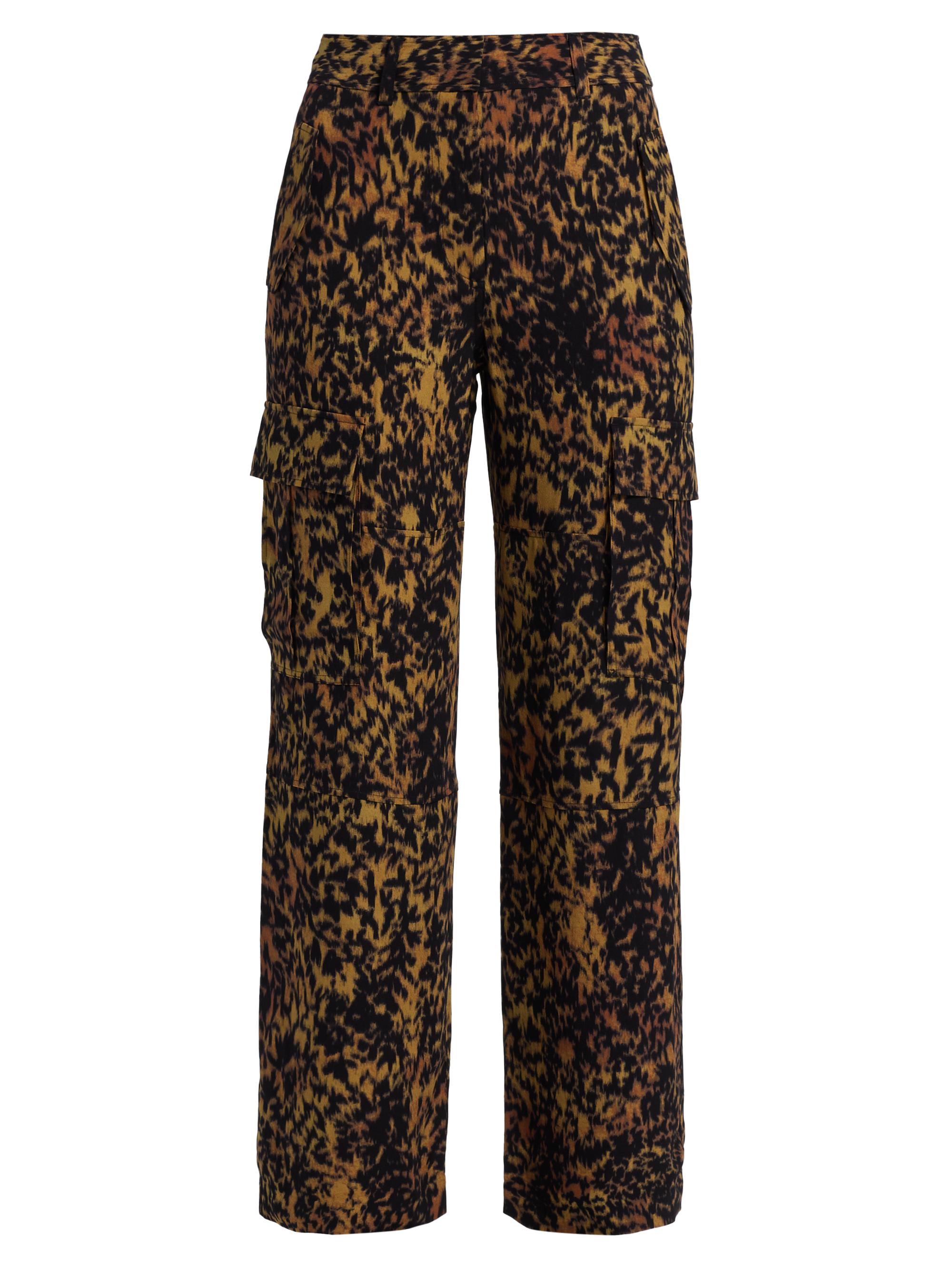 Ulla Johnson Women's Pax Leopard-Print Cargo Pants - Savannah