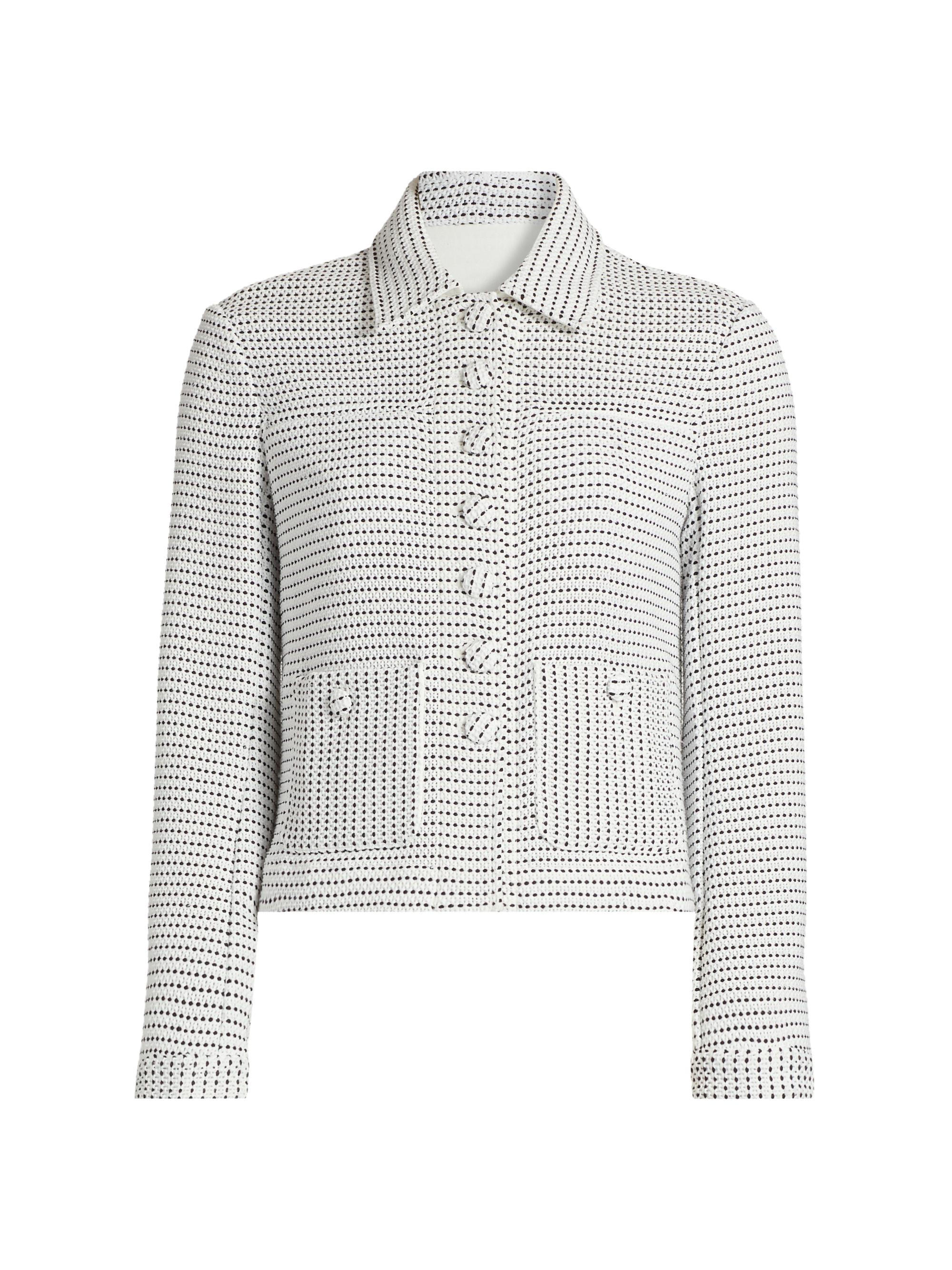 Proenza Schouler White Label Women's Osler Slim Fit Tweed Jacket - Off White