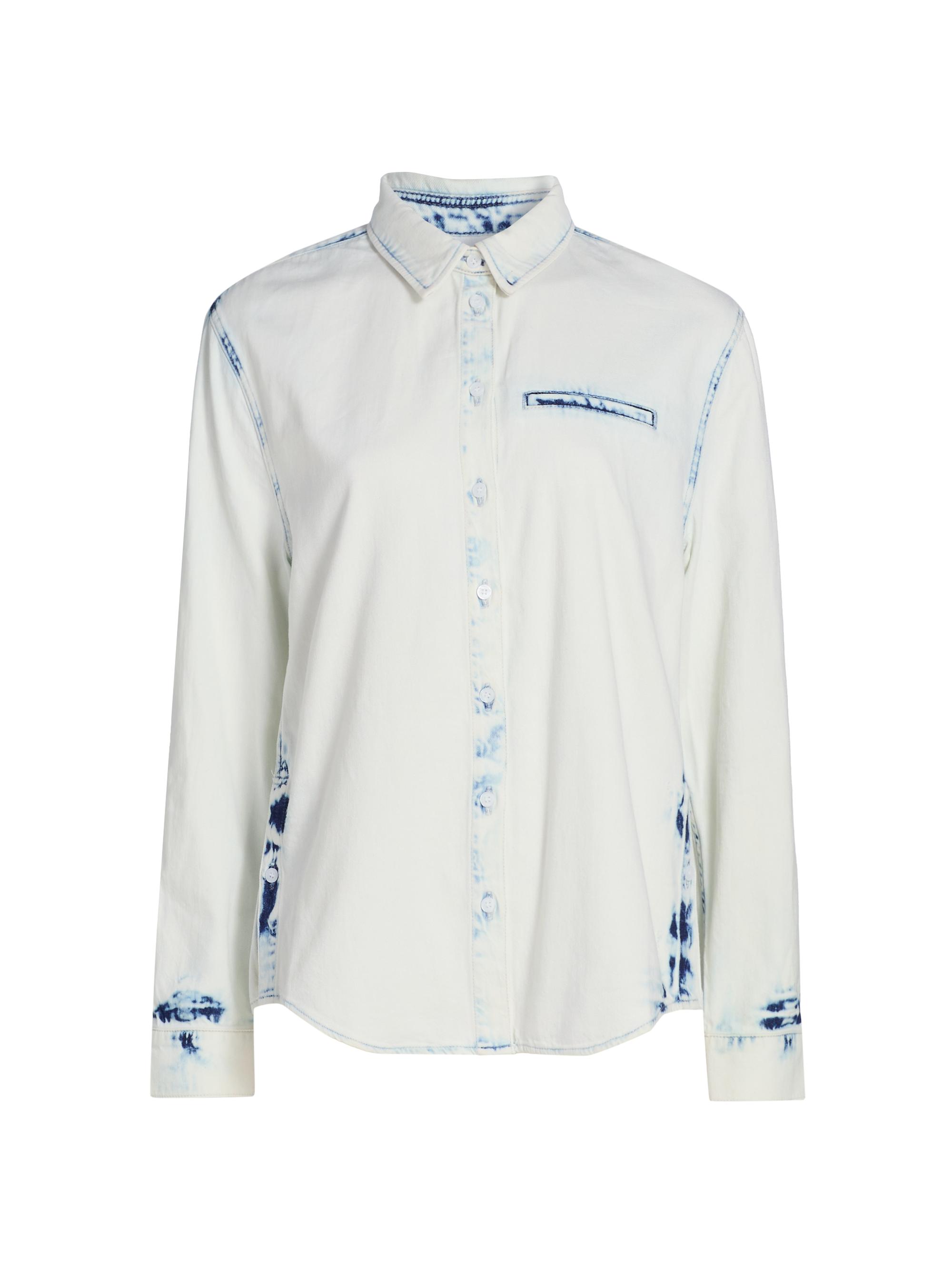 Proenza Schouler White Label Women's Kruger Bleached Denim Shirt - Bleach Out