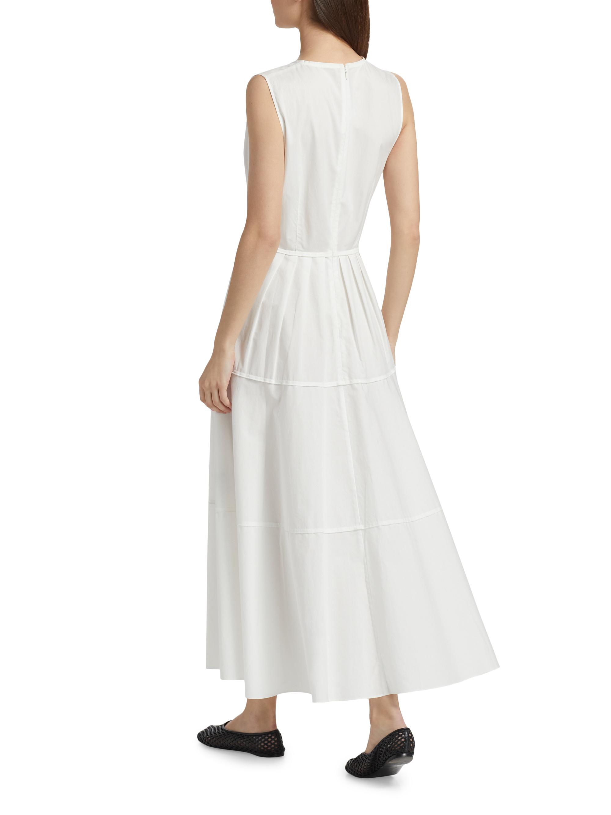 Proenza Schouler White Label Kailey Stretch Poplin Pleated Midi-Dress |  Saks Fifth Avenue