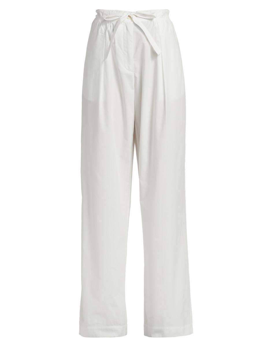 Proenza Schouler White Label Barrett Stretch Poplin Wide-Leg Pants