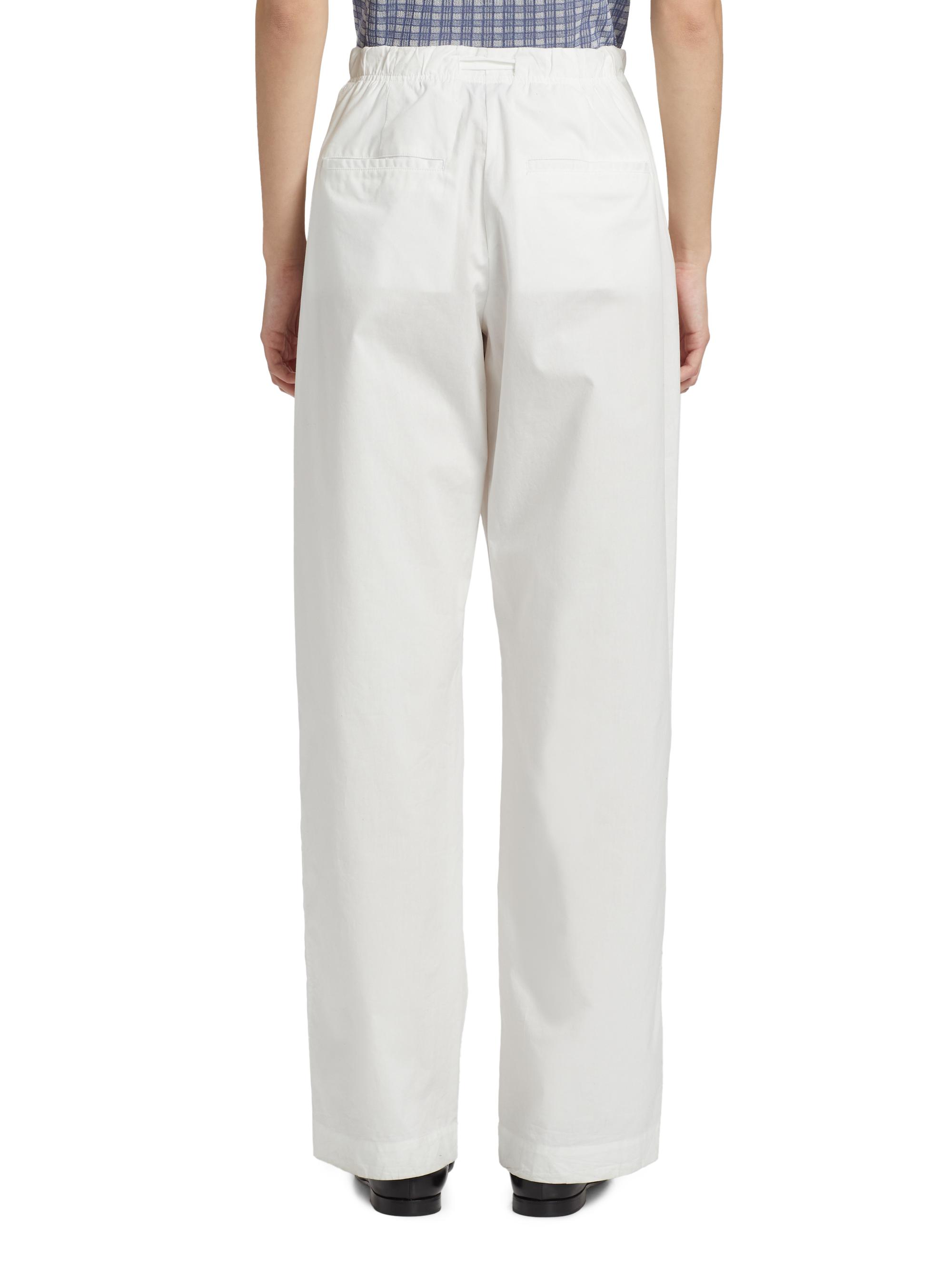 Proenza Schouler White Label Barrett Stretch Poplin Wide-Leg Pants