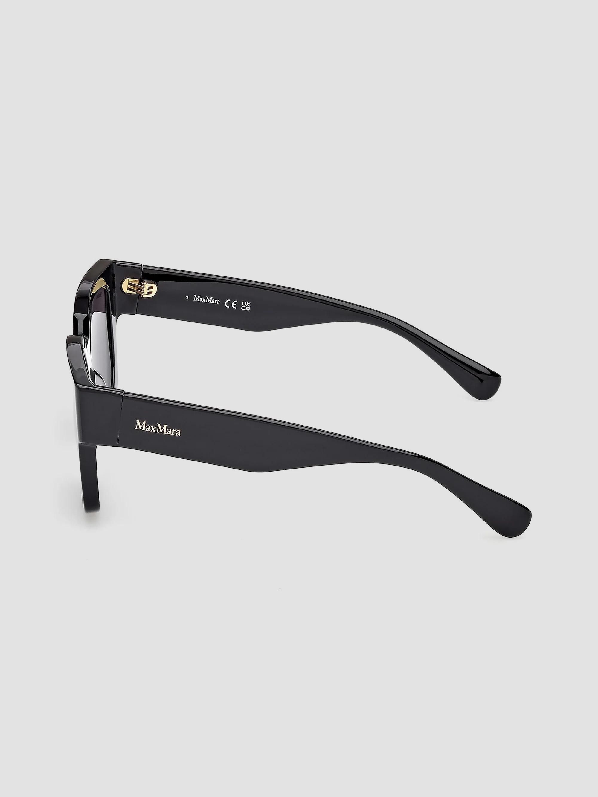 MaxMara Elegant Black Sunglasses max-mara-logo14-mm0063-01a-57-  main image 4