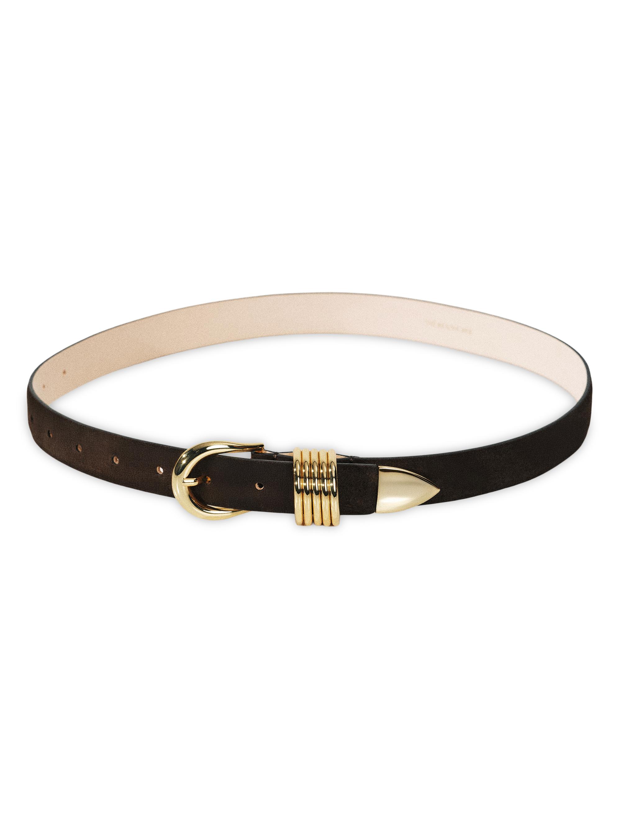 Déhanche Hollyhock Mixed Metal Leather Belt | Saks Fifth Avenue