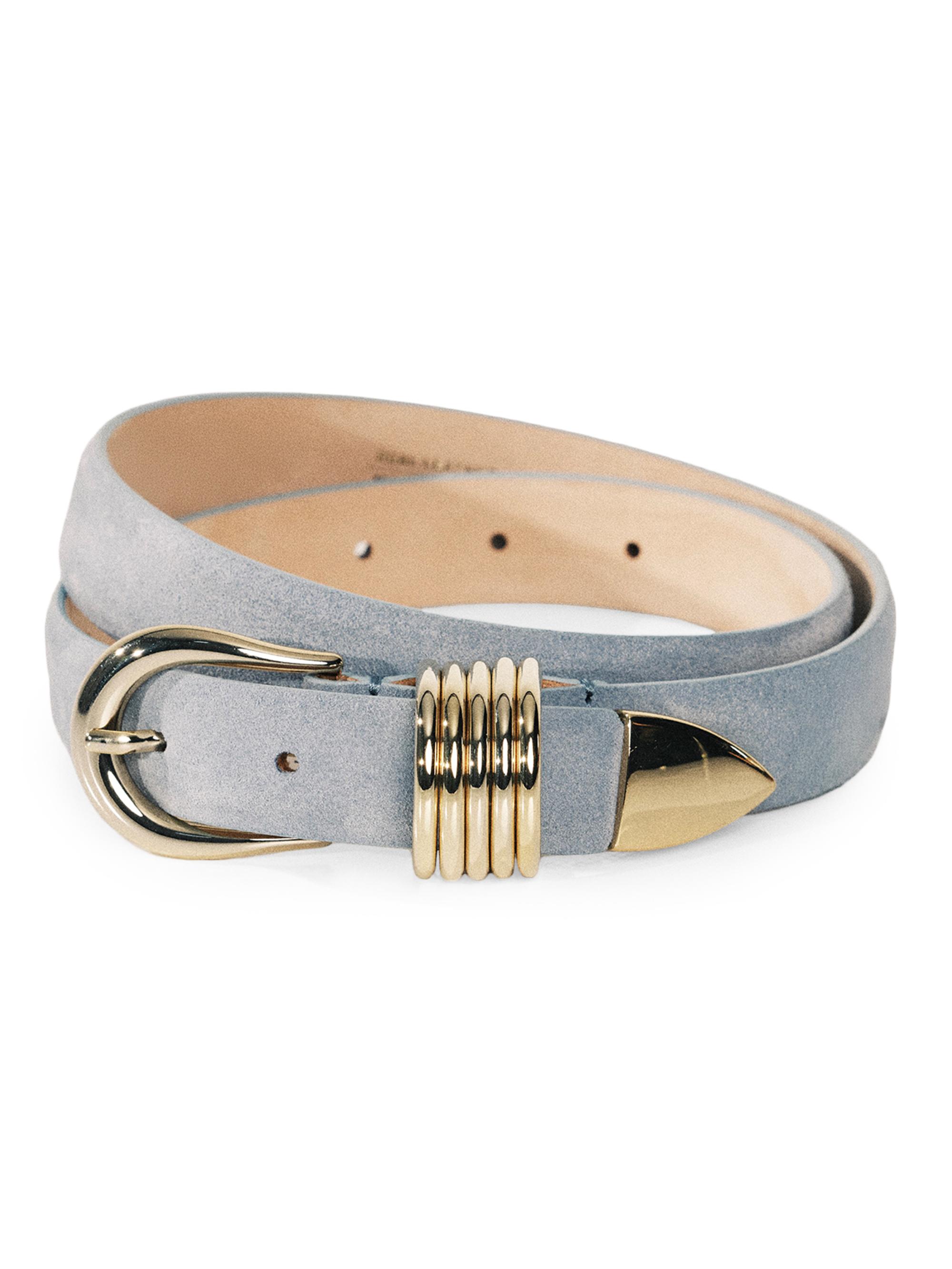 Dehanche Tetra Gold Buckle Cream Belt XS Dehanche Tetra Belt in Ivory/Gold – Hampden Clothing main image 4