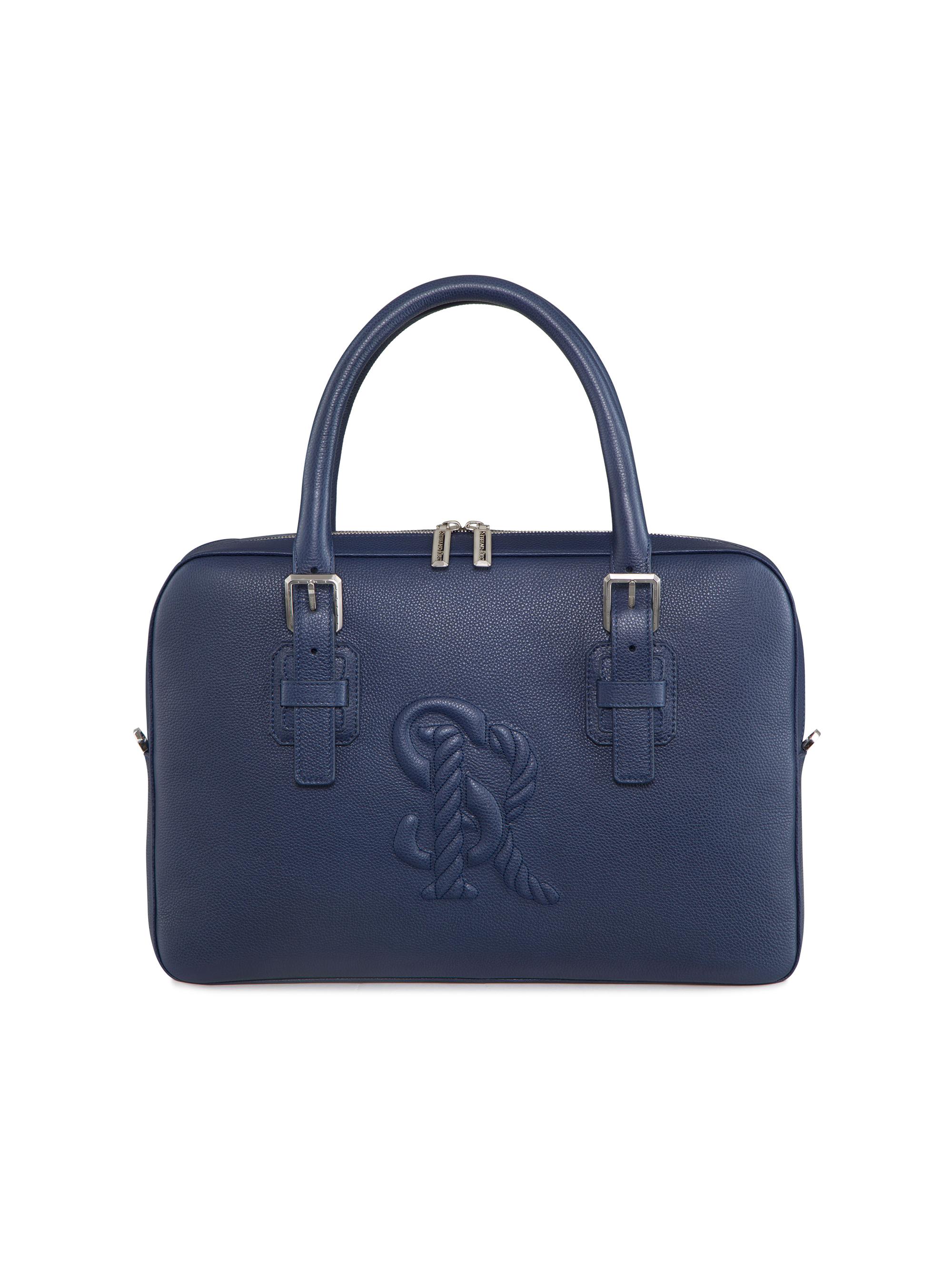 Stefano Ricci Men's Calfskin Bag - Dark Blue