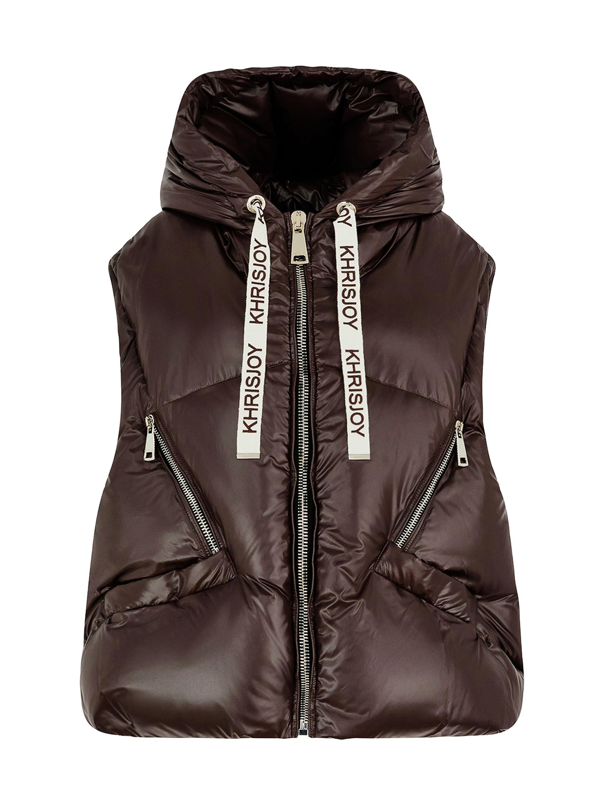 KhrisJoy Women's Iconic Milano Down Vest - Chocolate