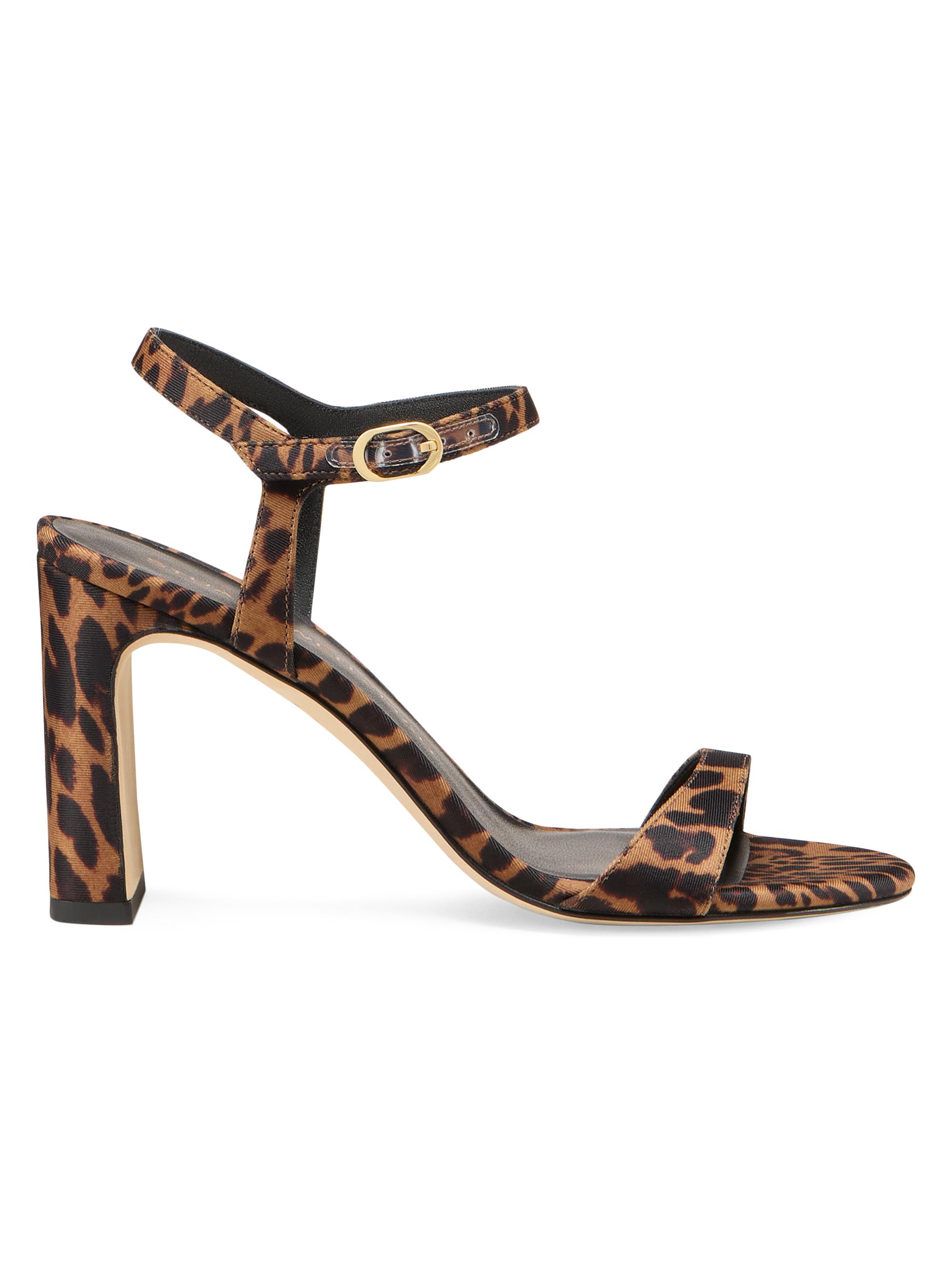 Stuart Weitzman Sandals Babette 85MM Snake-Embossed Leather