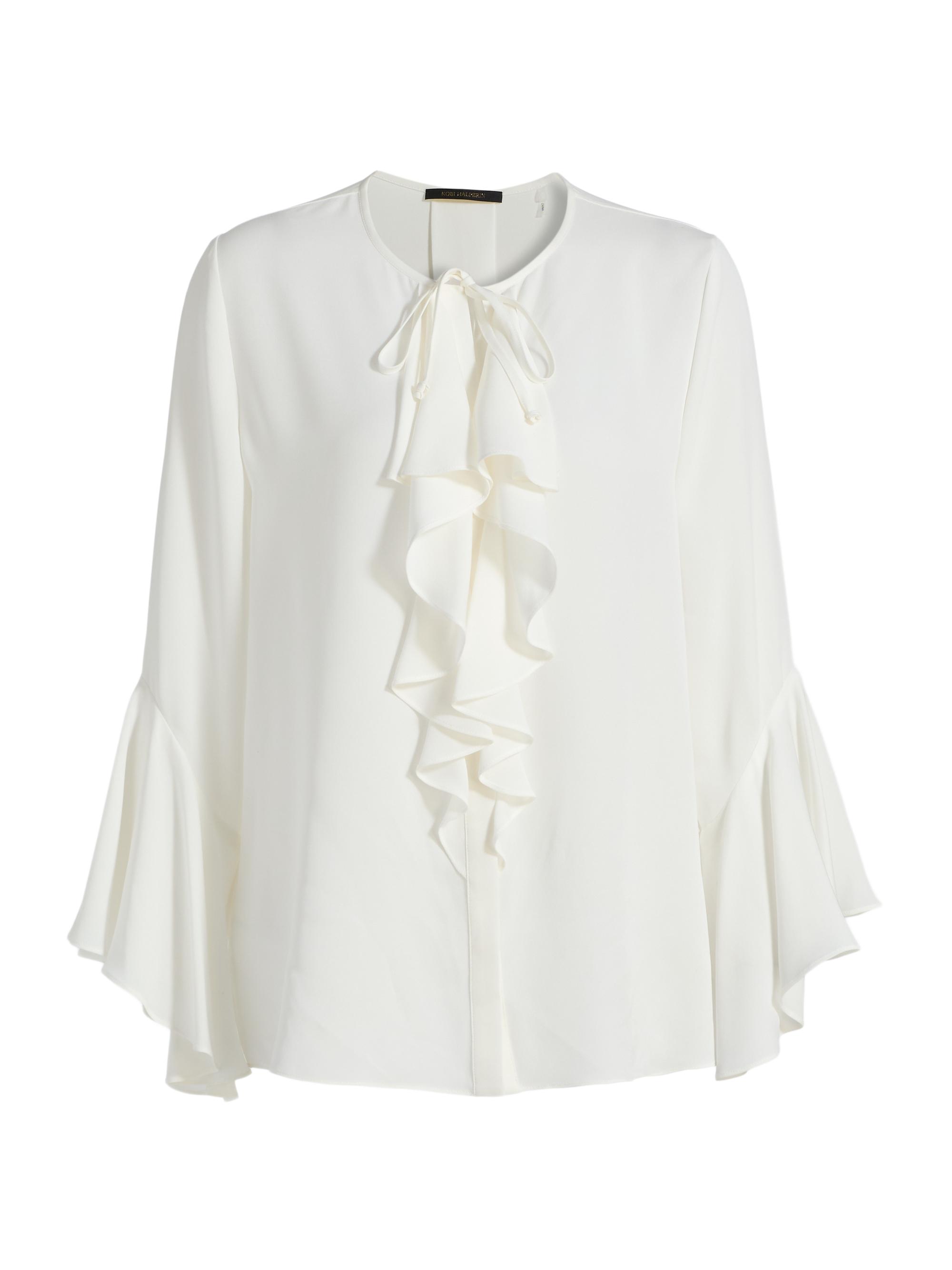 Kobi Halperin Women's Turner Silk Ruffle Blouse -