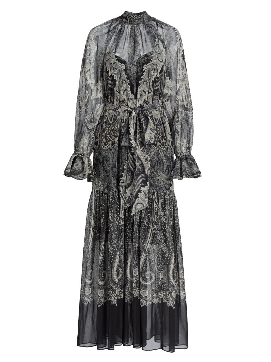 Kobi Halperin Connell Maxi Dress - Black Multi - S