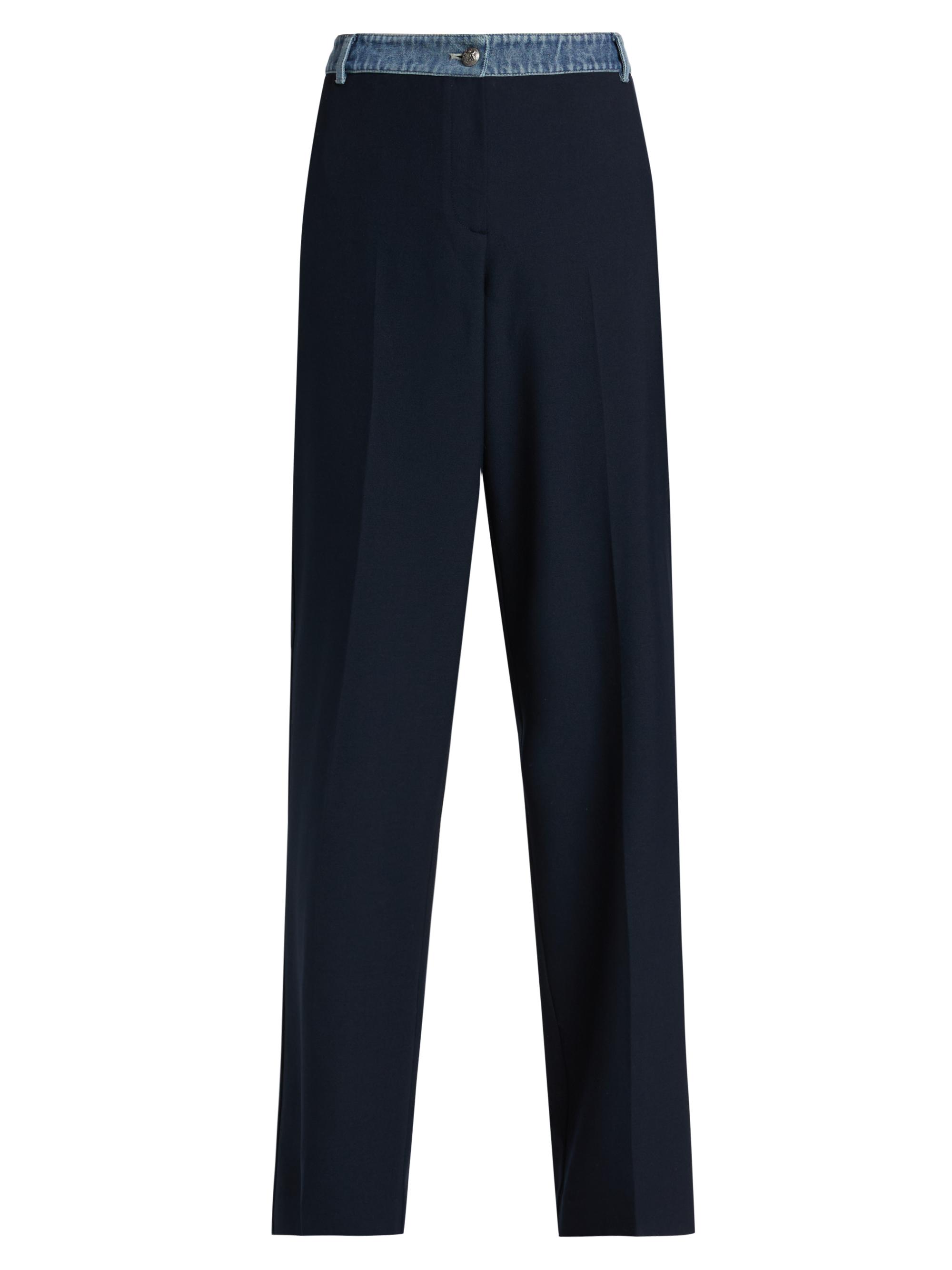 Kobi Halperin Women's Poe Denim & Twill Wide-Leg Pants - Navy