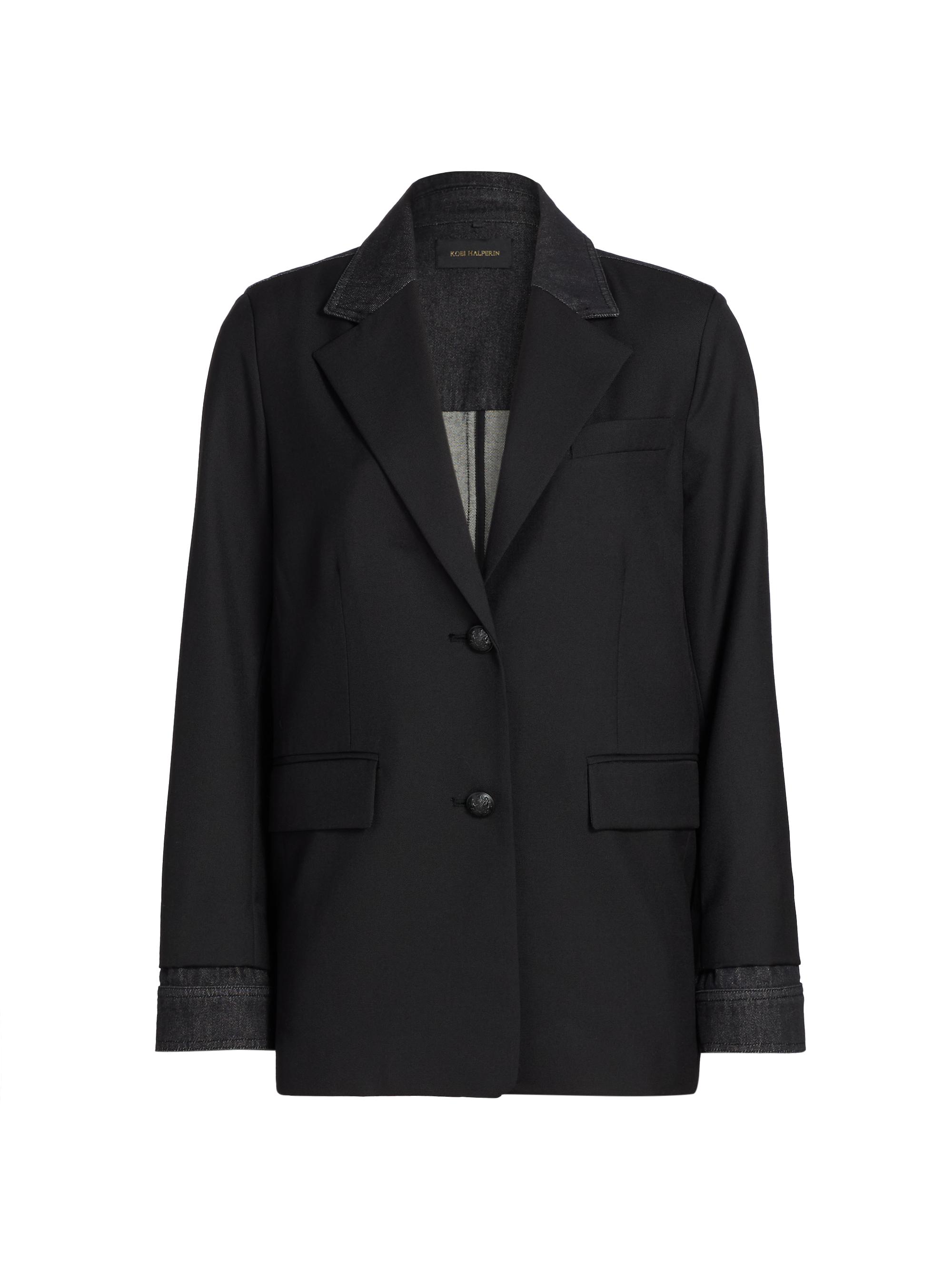Theory Wool-Cashmere Open-Front Blazer | Saks Fifth Avenue