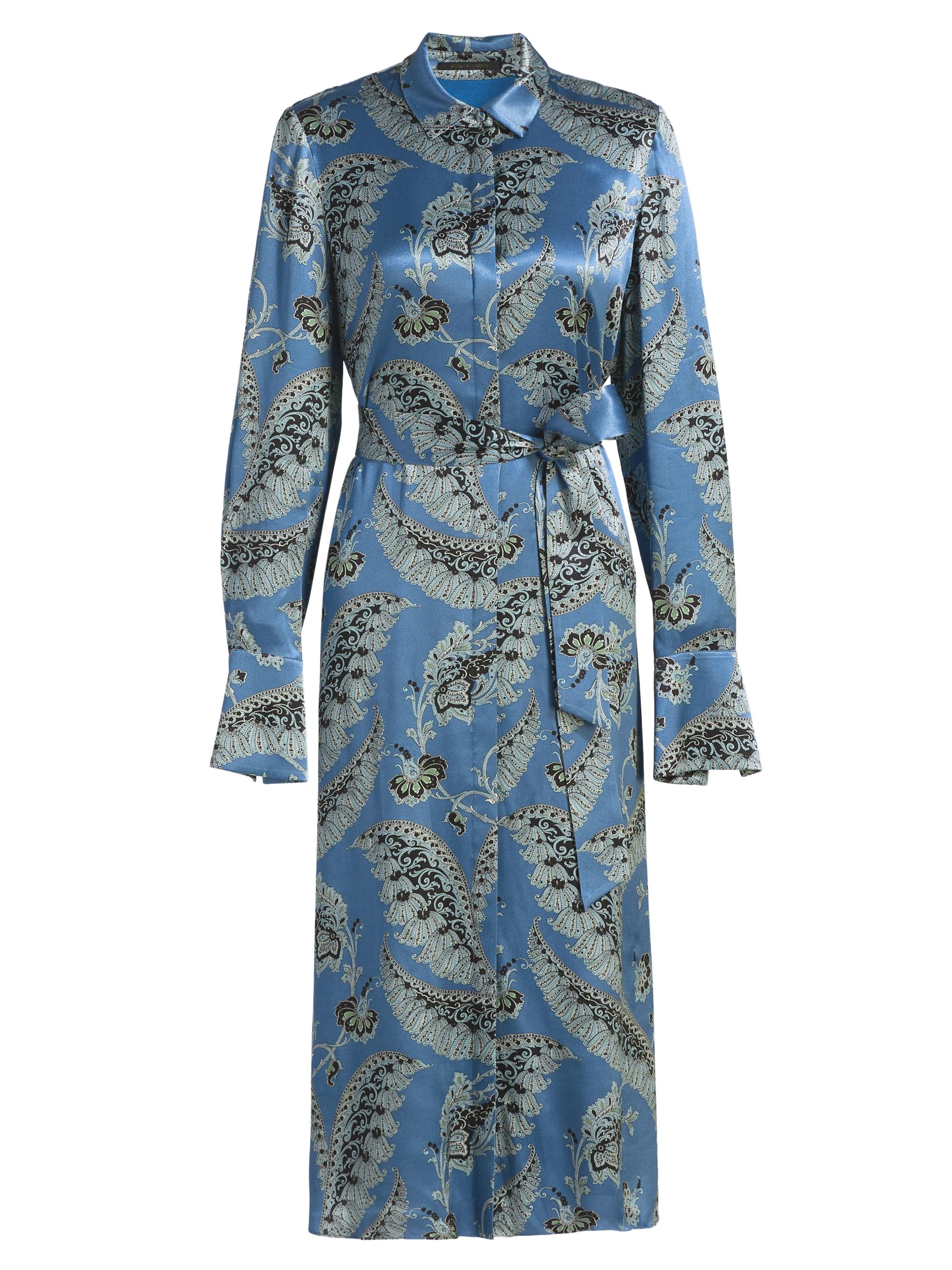 Kobi Halperin Women's Beam Floral-Print Satin Midi-Dress - Blue Multi