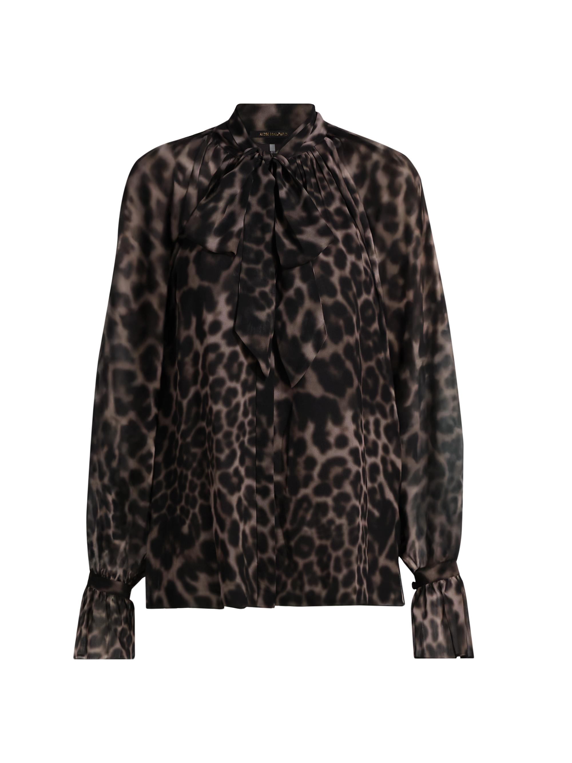 Kobi Halperin Women's Davi Leopard-Print Blouse - Sable Multi