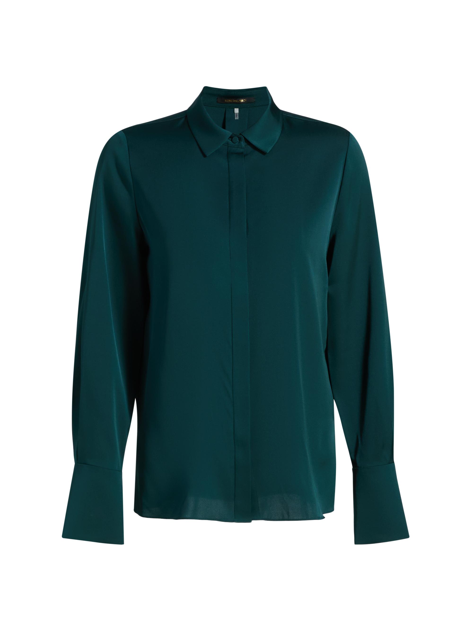 Kobi Halperin Women's Larissa Stretch-Silk Blouse - Alpine