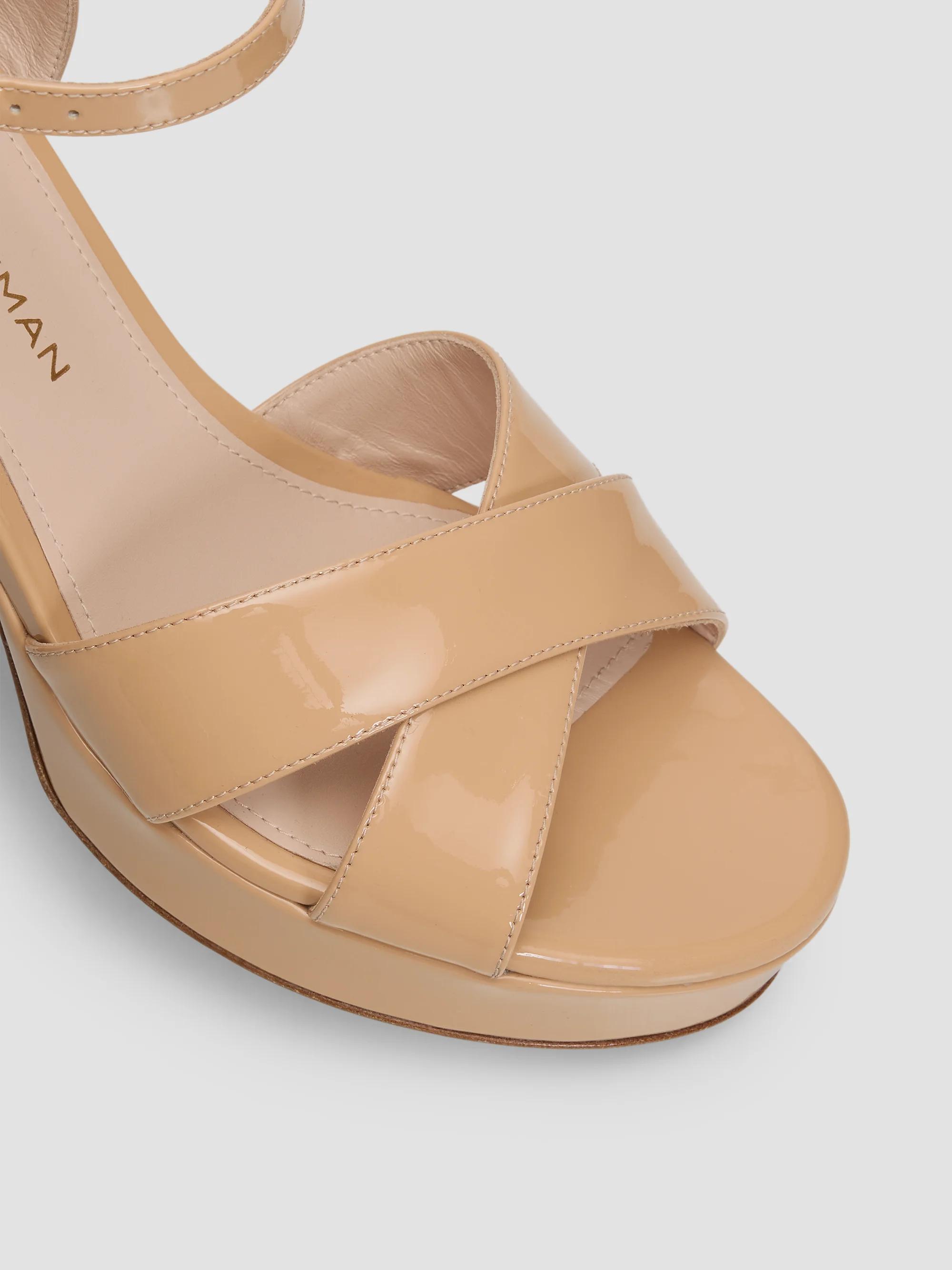 Stuart Weitzman Dayna 80MM Patent Leather Platform Sandals | Saks