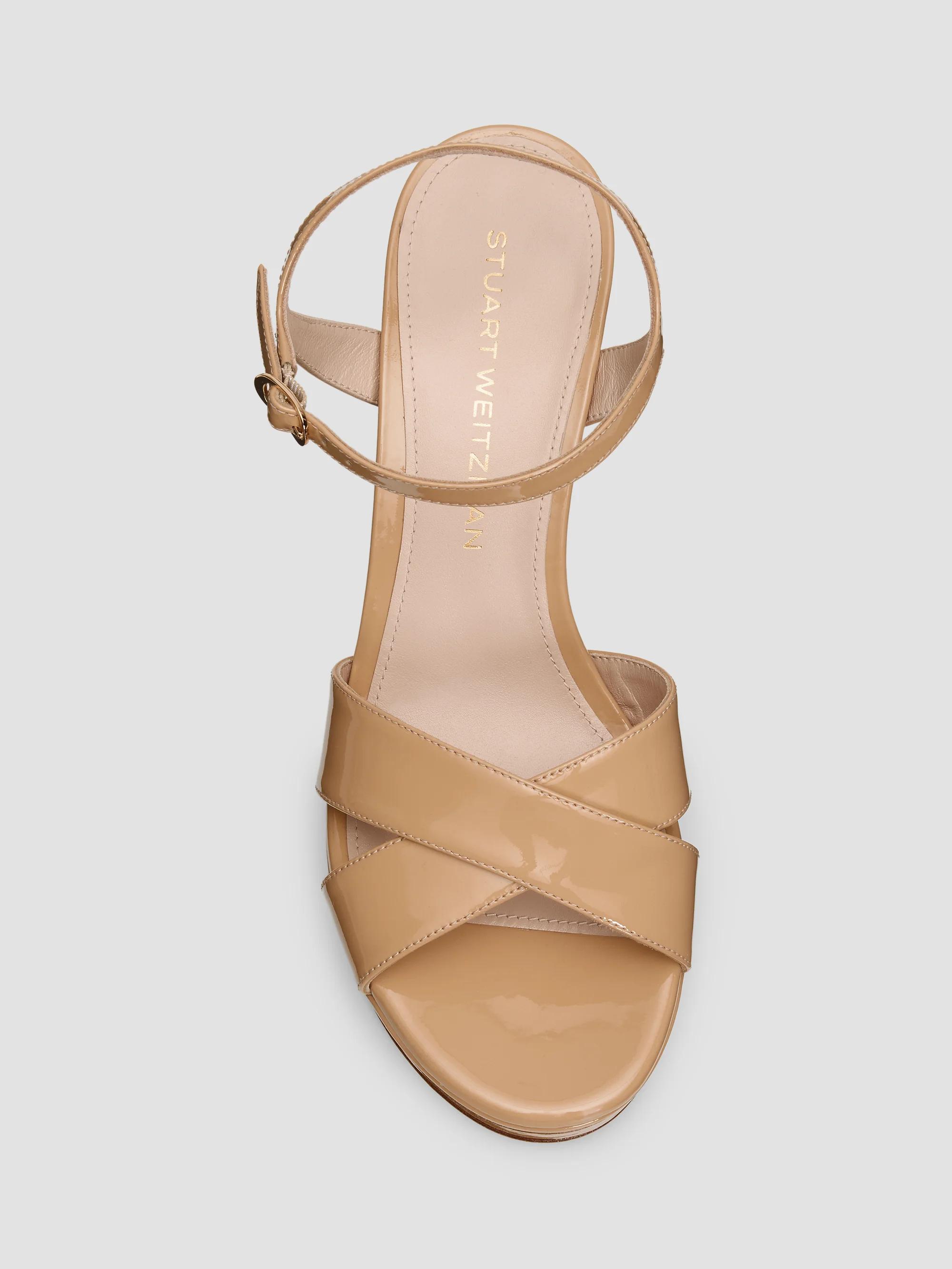 Stuart Weitzman Dayna 80MM Patent Leather Platform Sandals | Saks