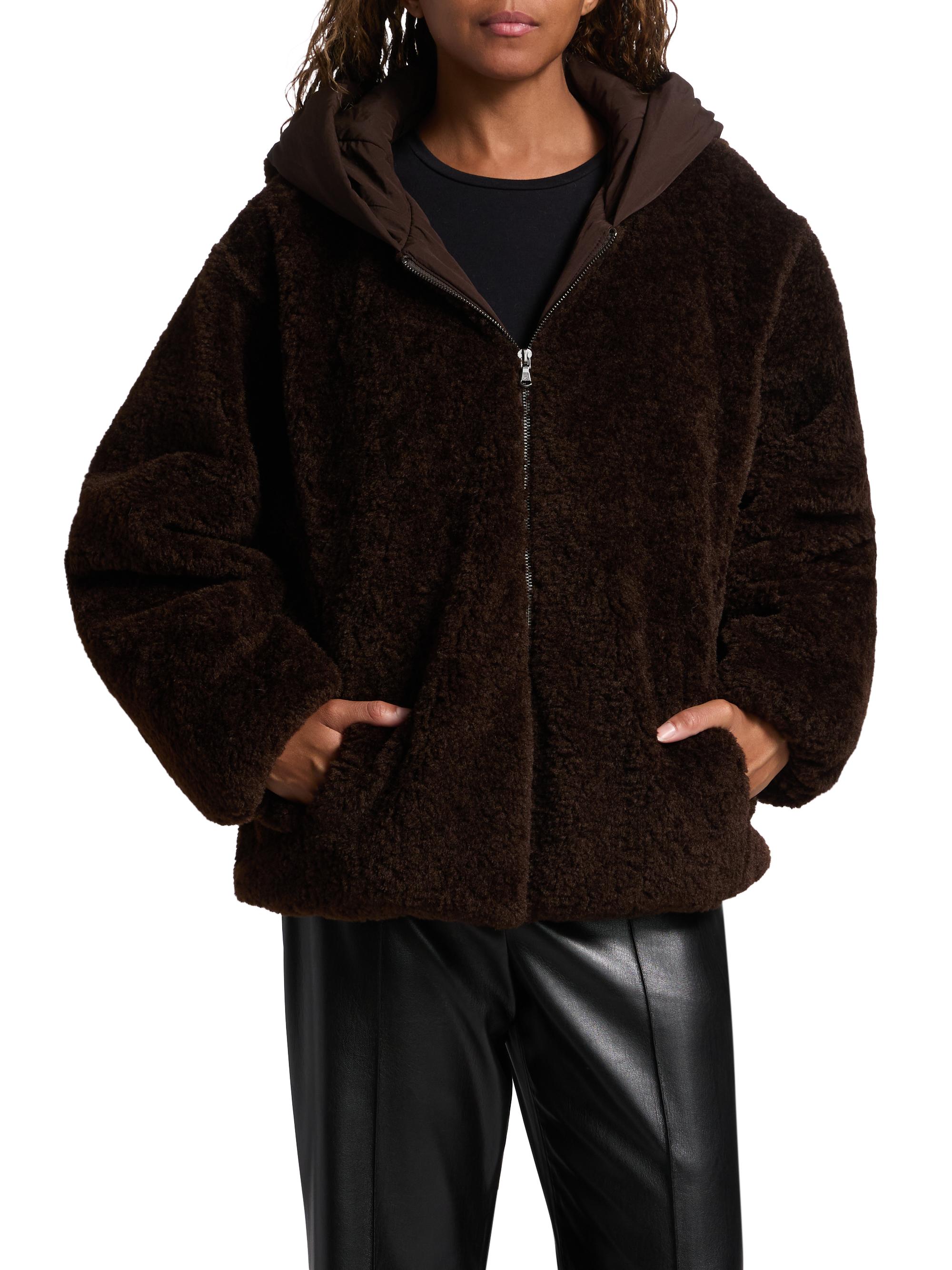 Kobi Halperin Ilyssa Hooded Faux Shearling Jacket | Saks Fifth Avenue