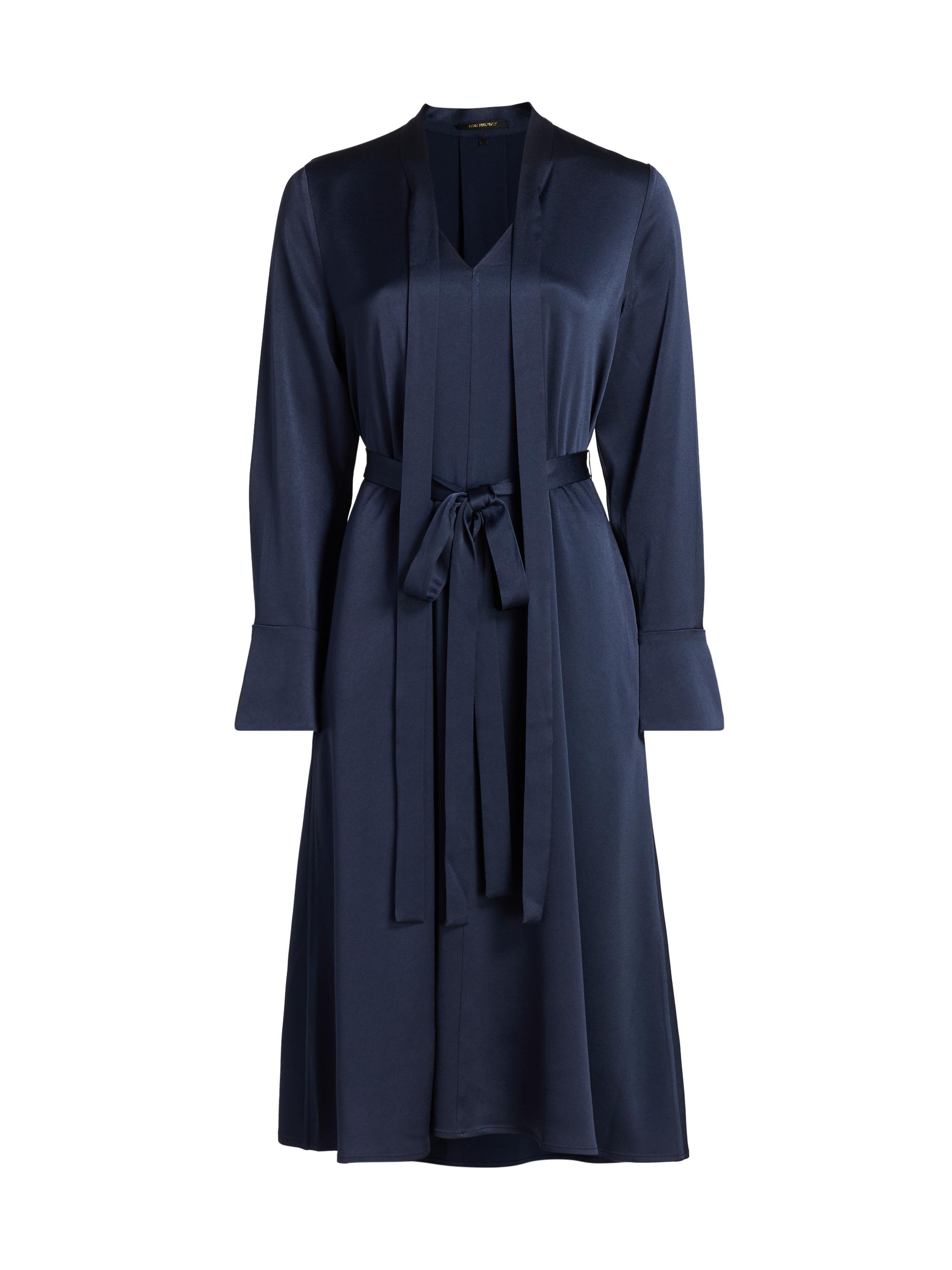 Kobi Halperin Women's Bambi Satin Belted Shirtdress - Midnight