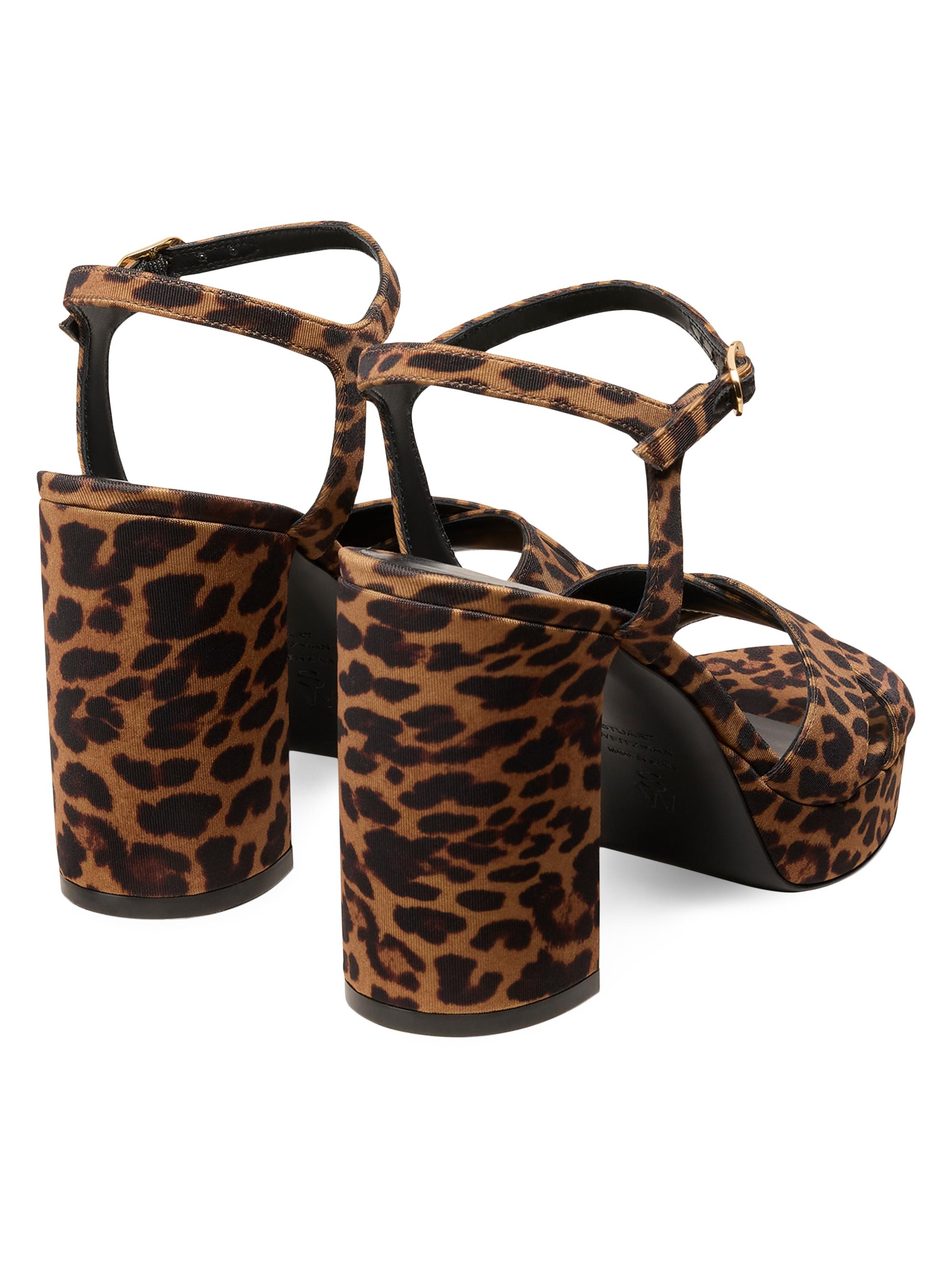Stuart Weitzman Dayna 90MM Leopard Print Platform Sandals | Saks
