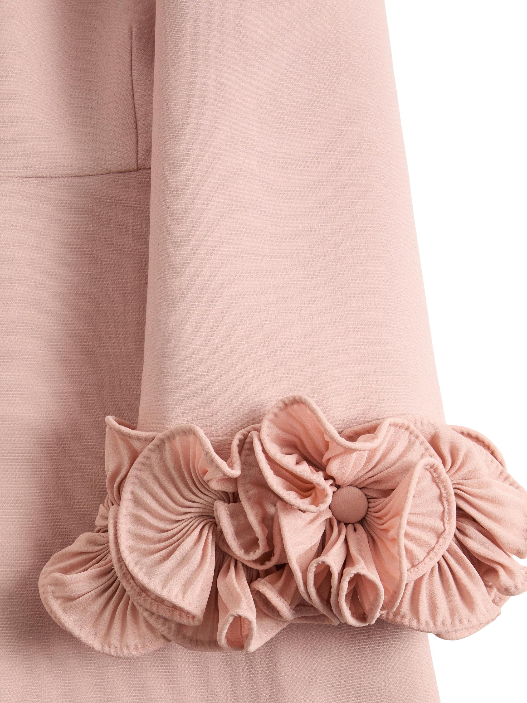 Valentino Crepe Couture Midi Dress Woman Vintage Rose 44