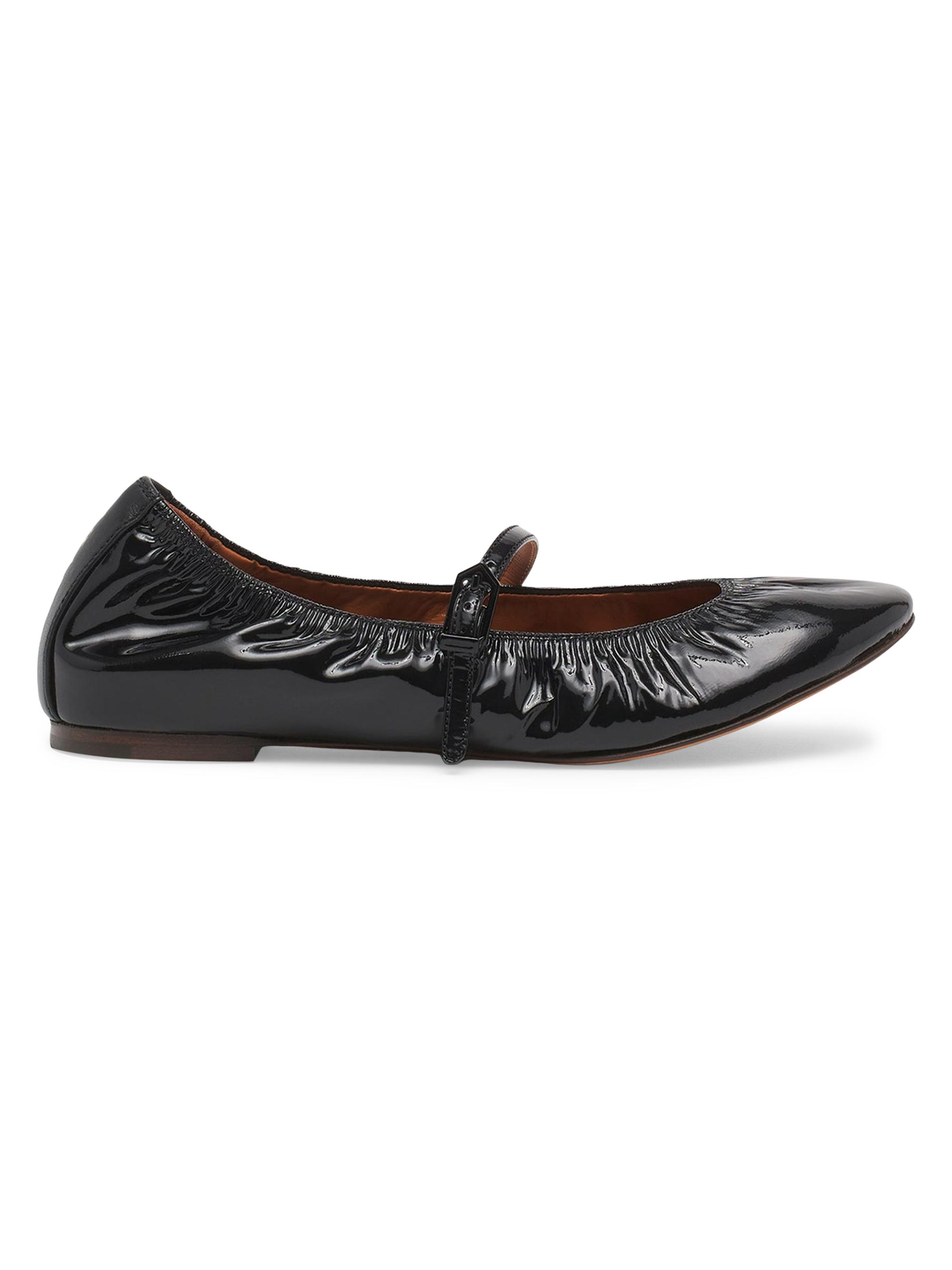 Lanvin Women's Mary Janes in Glossy Leather - Black