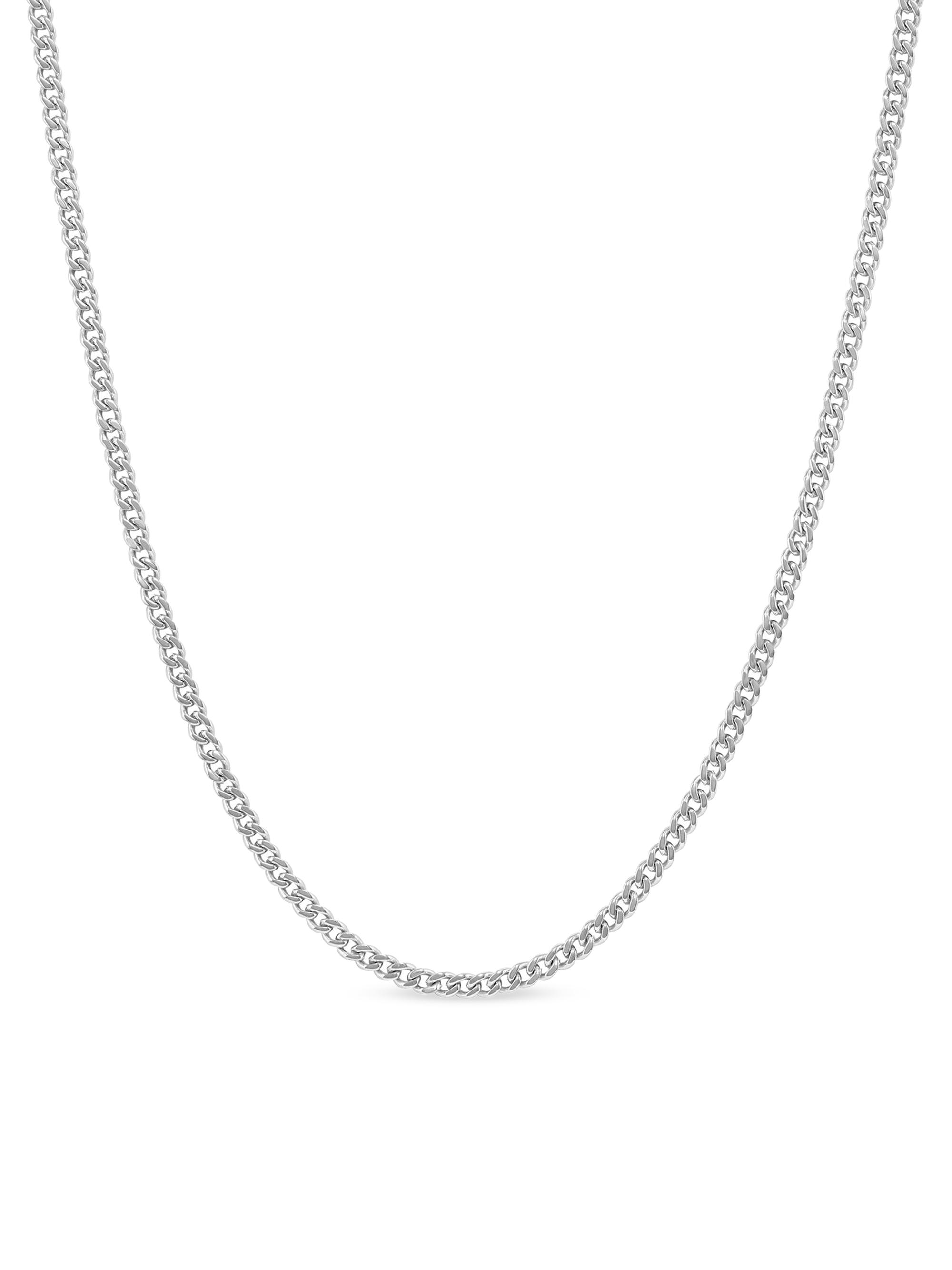 Vincero Women's The Cuban Link Necklace Sterling Silver - Silver