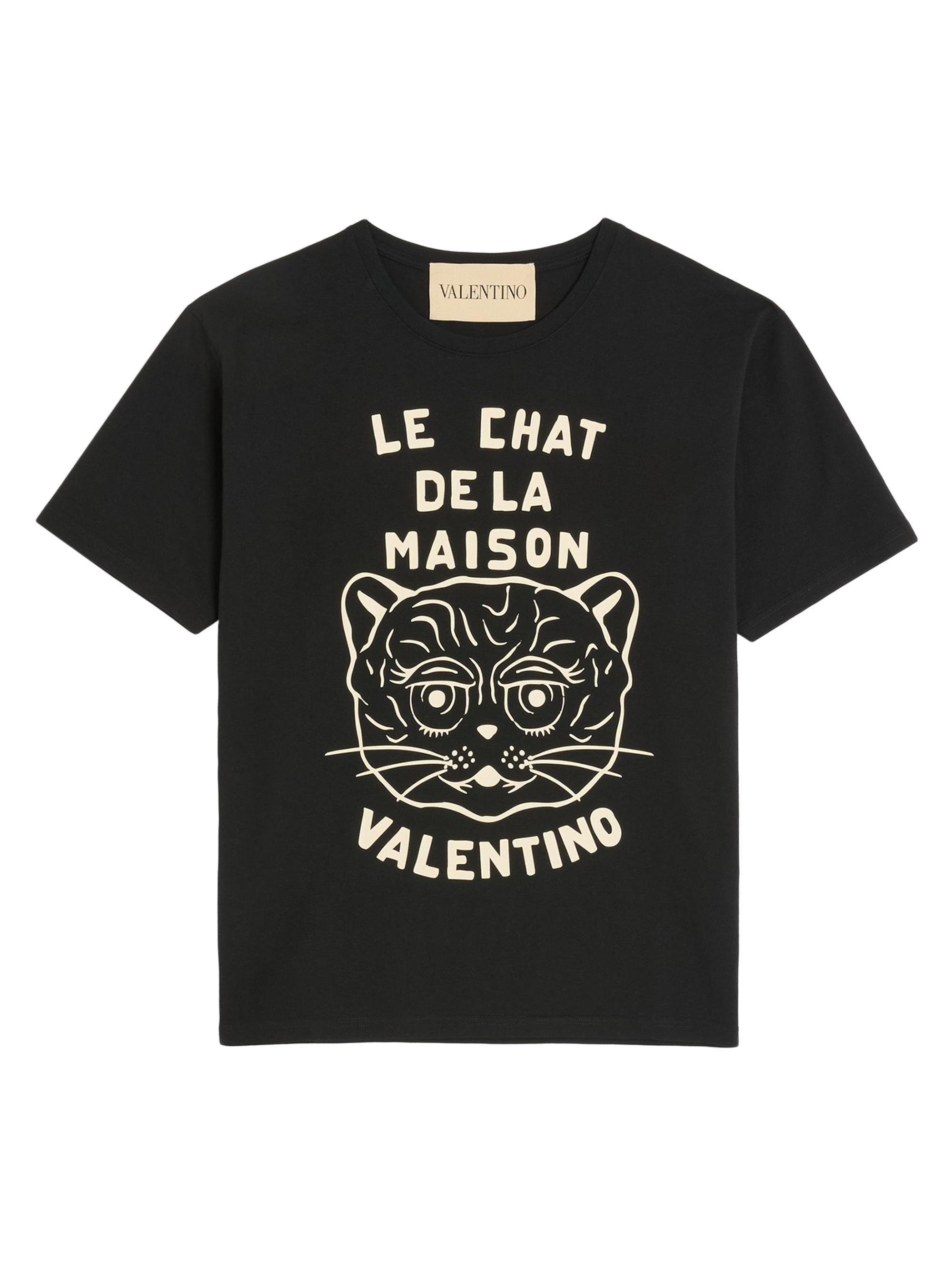 VALENTINO Tシャツ Valentino Garavani Cotton T-Shirt with Chez Print | Saks
