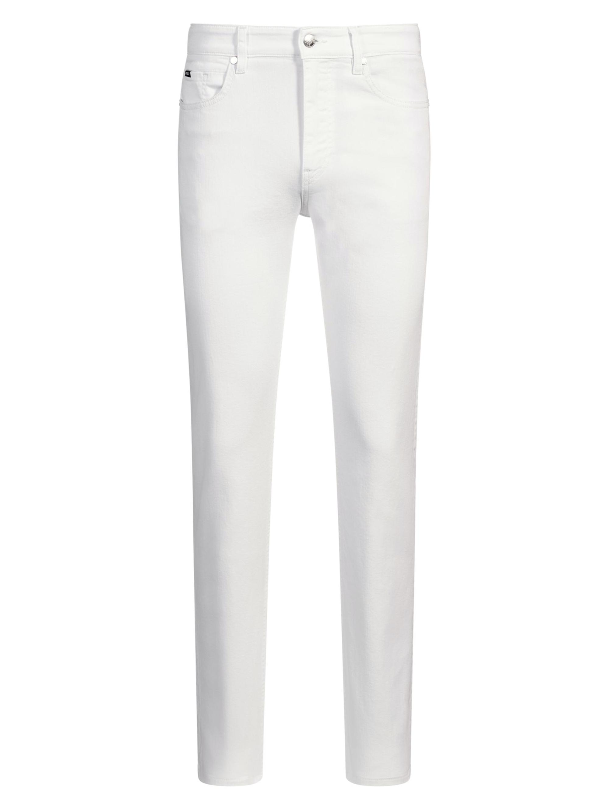 BOSS Men's Delaware Slim-Fit Jeans in Comfort-Stretch Denim - White