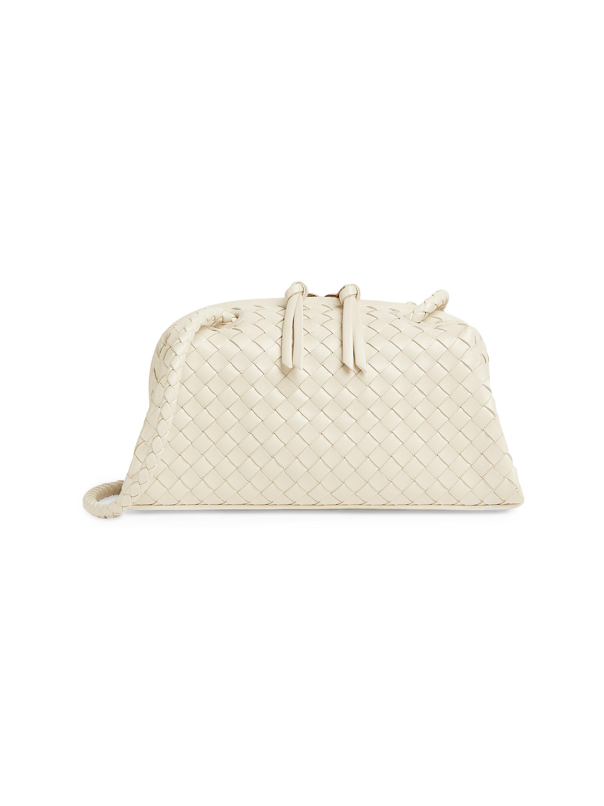 Bottega Veneta Women's Tokyo Leather Shoulder Bag - Sea Salt Gold