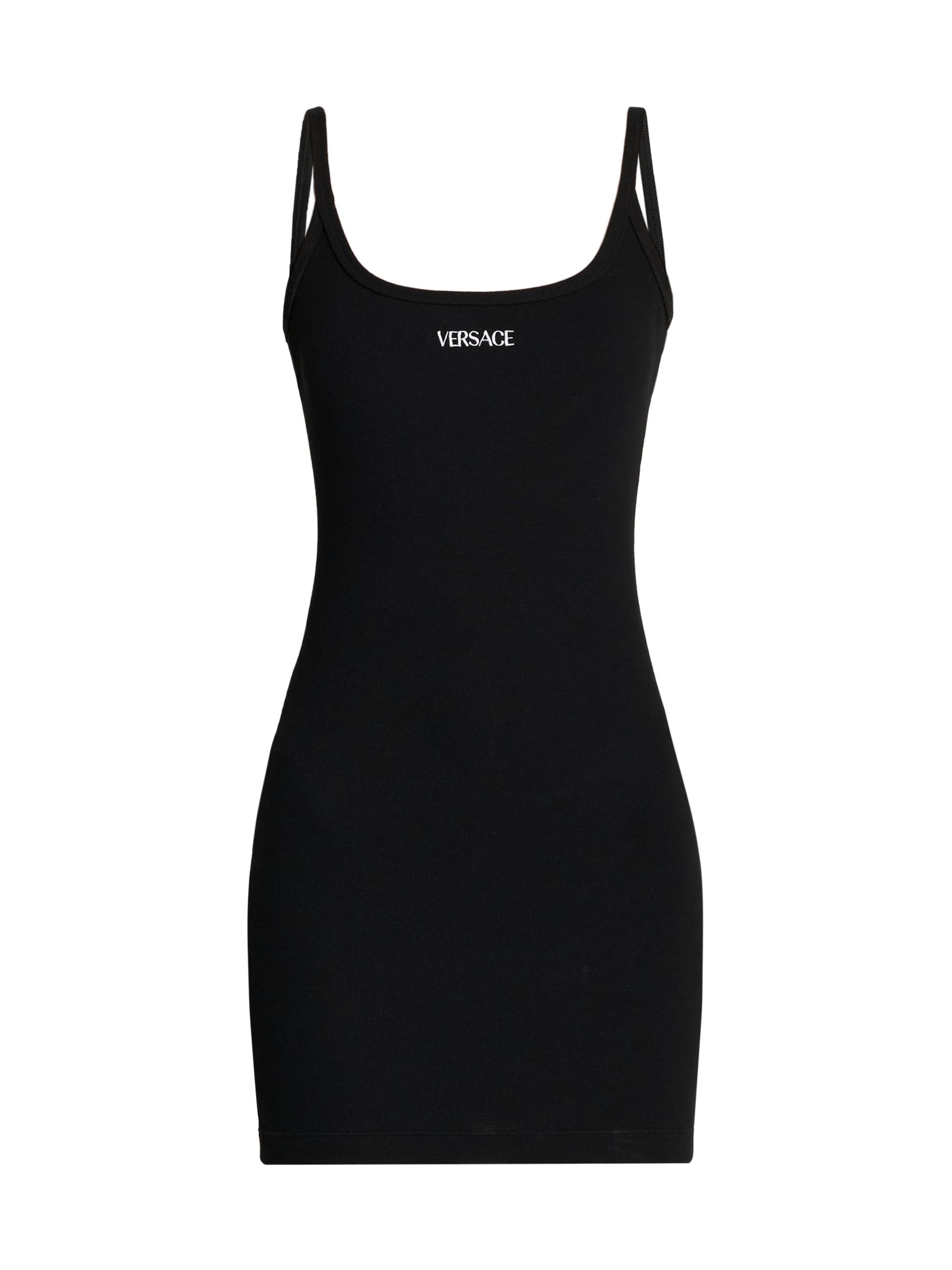 Versace Women's Stretch-Cotton Body-Con Minidress - Black