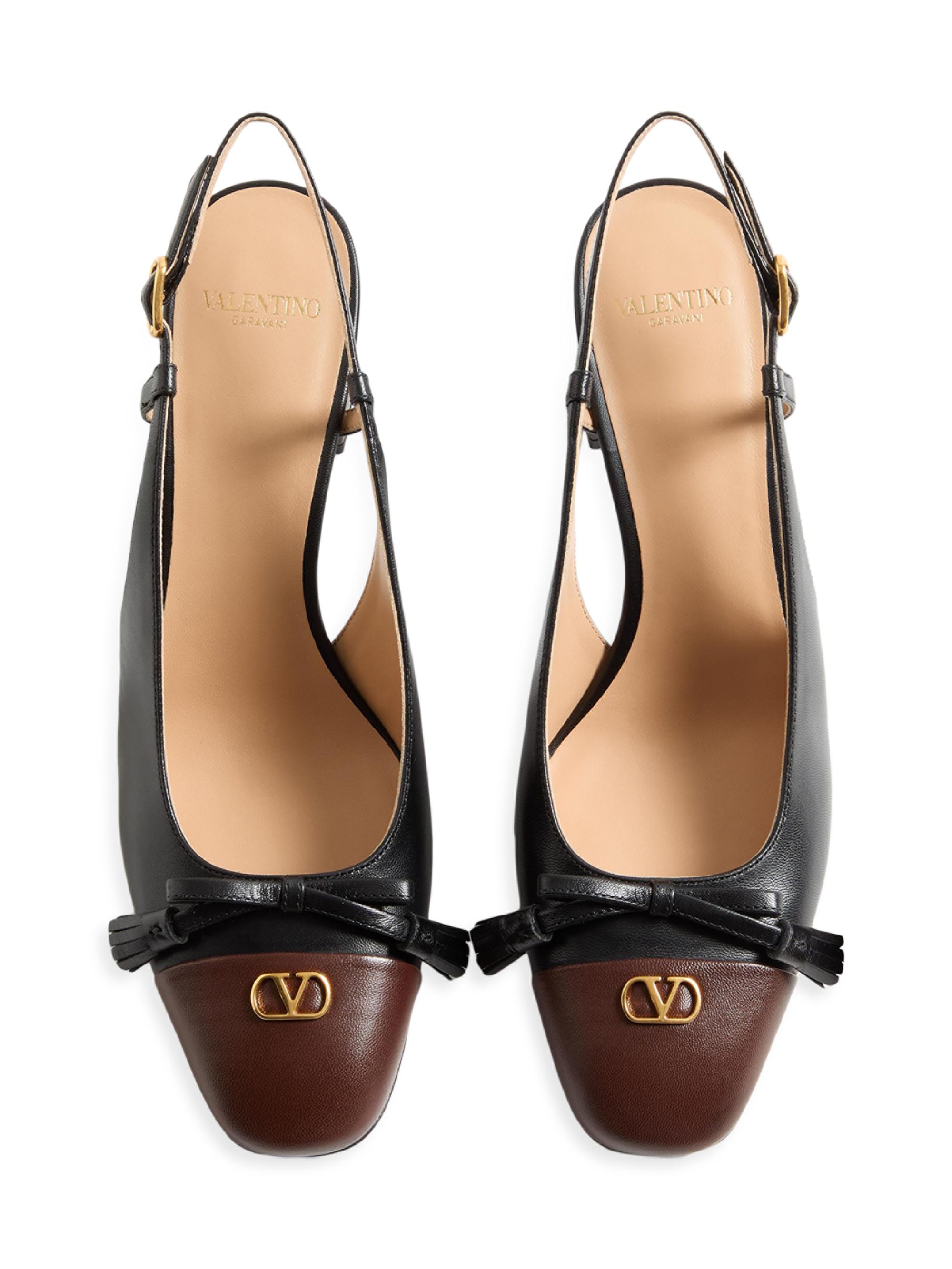 Valentino Garavani Valet Du Roi 60MM Kidskin Slingback Pumps