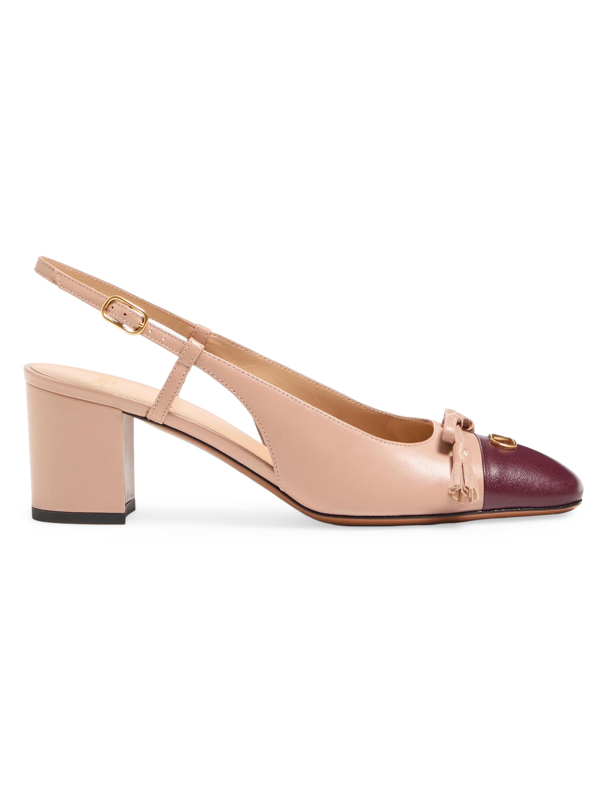 Valentino Garavani Women's Valet Du Roi 60MM Kidskin Slingback Pumps - Rose Cannelle
