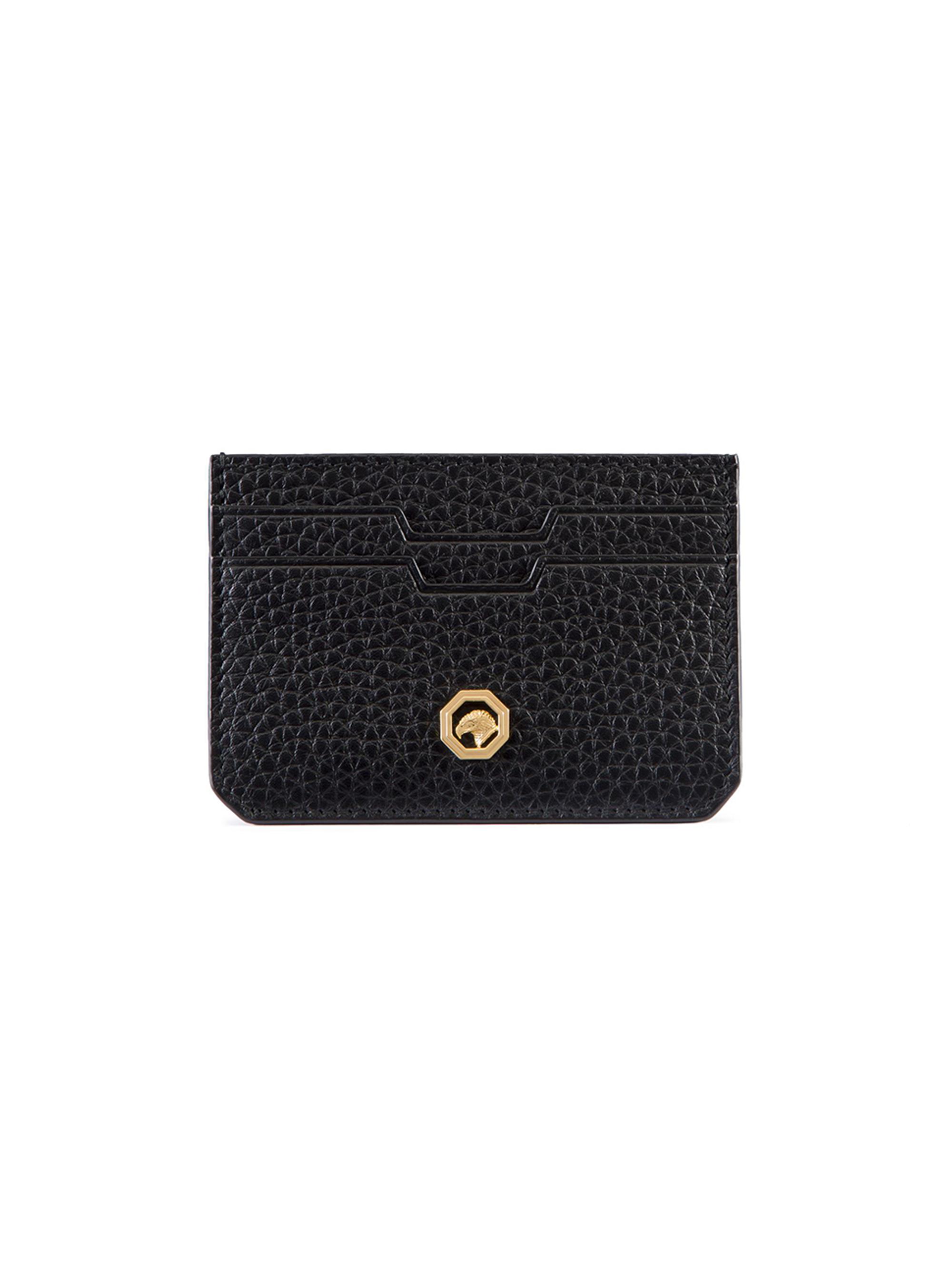 Stefano Ricci Men's Leather Card Holder - Black