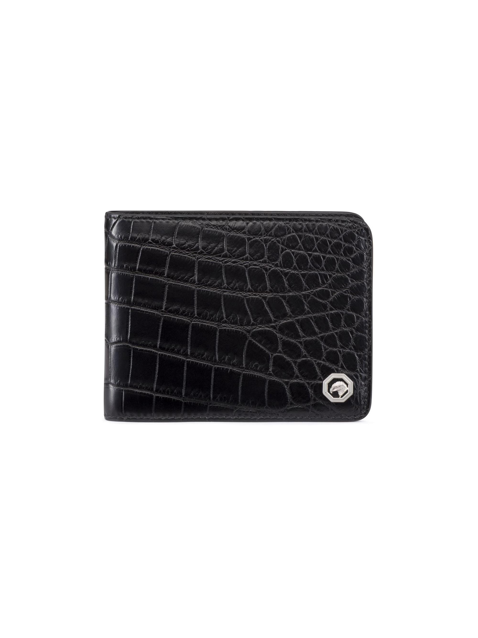 Stefano Ricci Men's Bifold Leather Wallet - Black