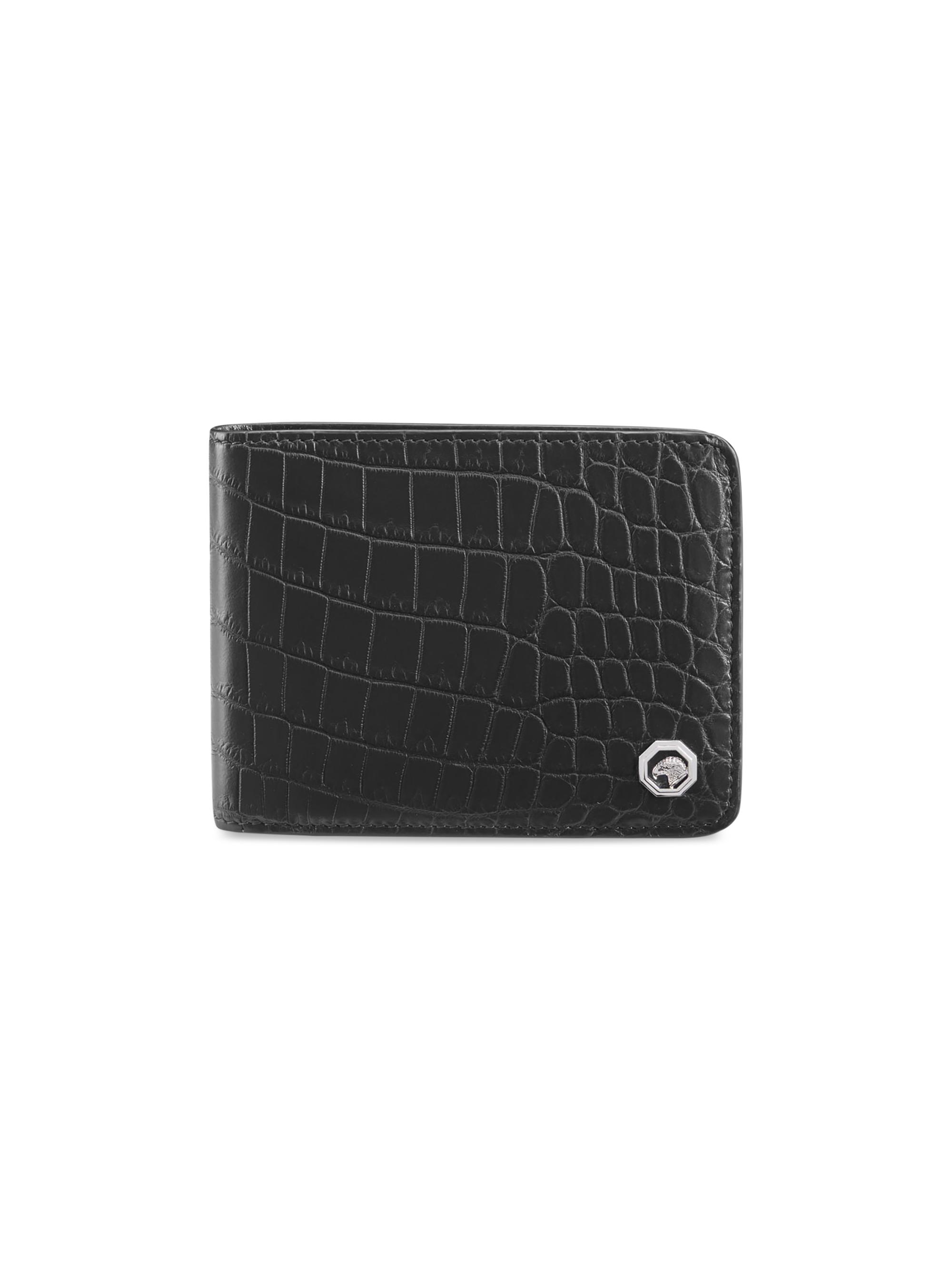 Stefano Ricci Men's Bifold Leather Wallet - Black