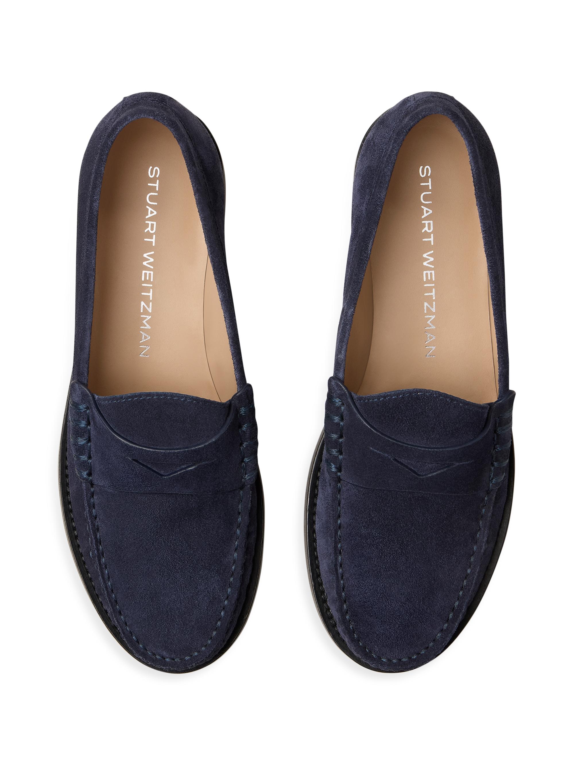 Stuart Weitzman Lottie Suede Loafers | Saks Fifth Avenue display picture 1