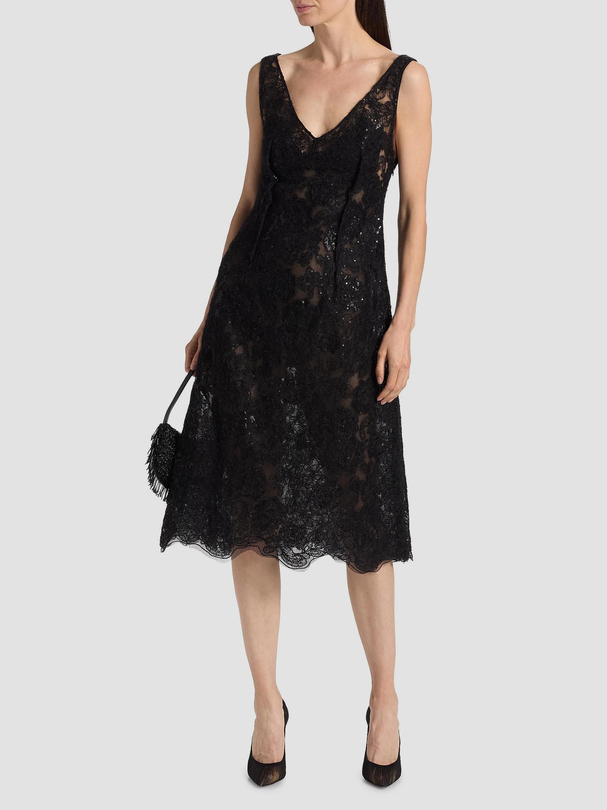 SIMKHAI Delphine Embellished Lace Cocktail Dress | Saks Fifth Avenue