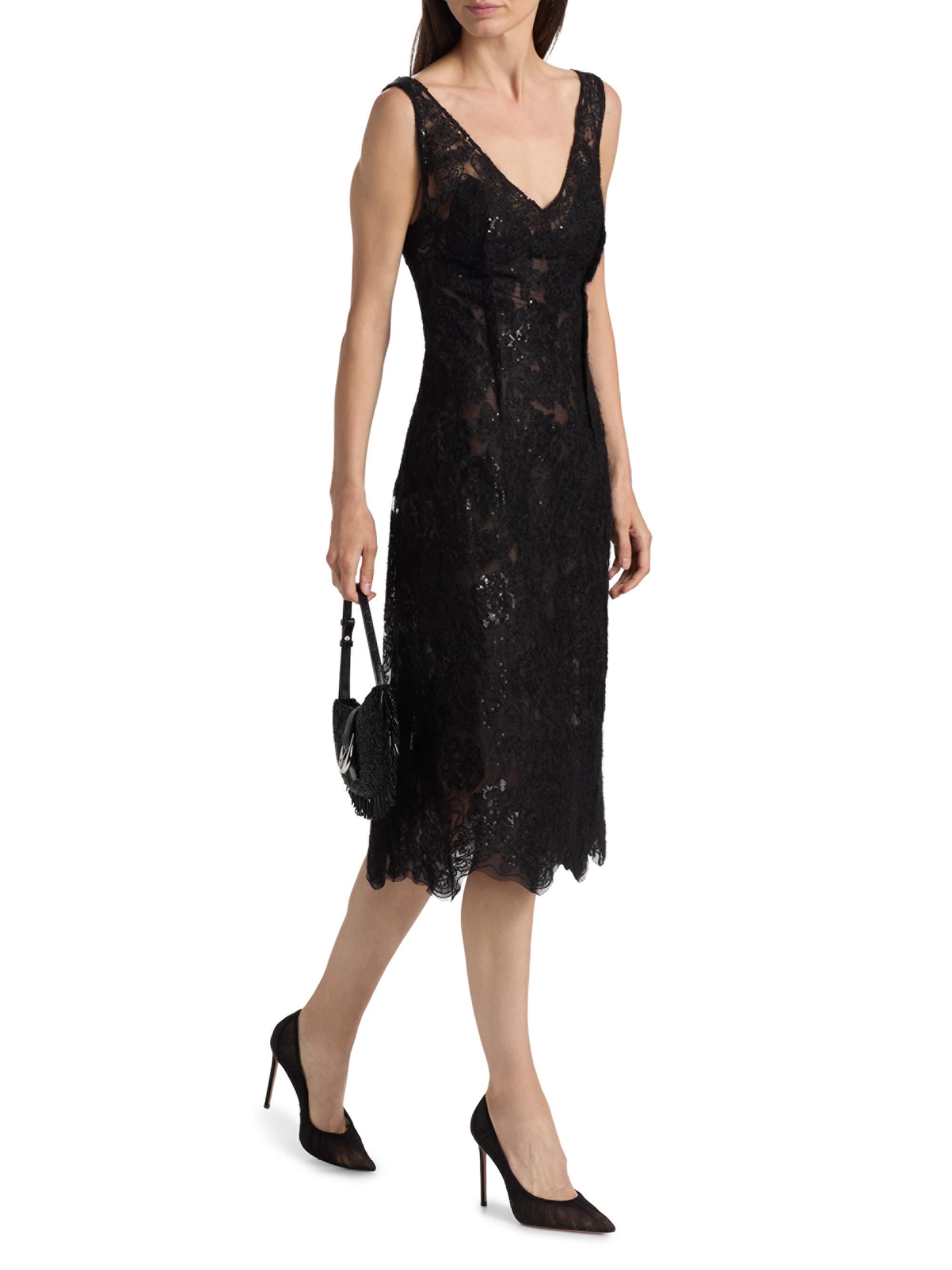 SIMKHAI Delphine Embellished Lace Cocktail Dress | Saks Fifth Avenue
