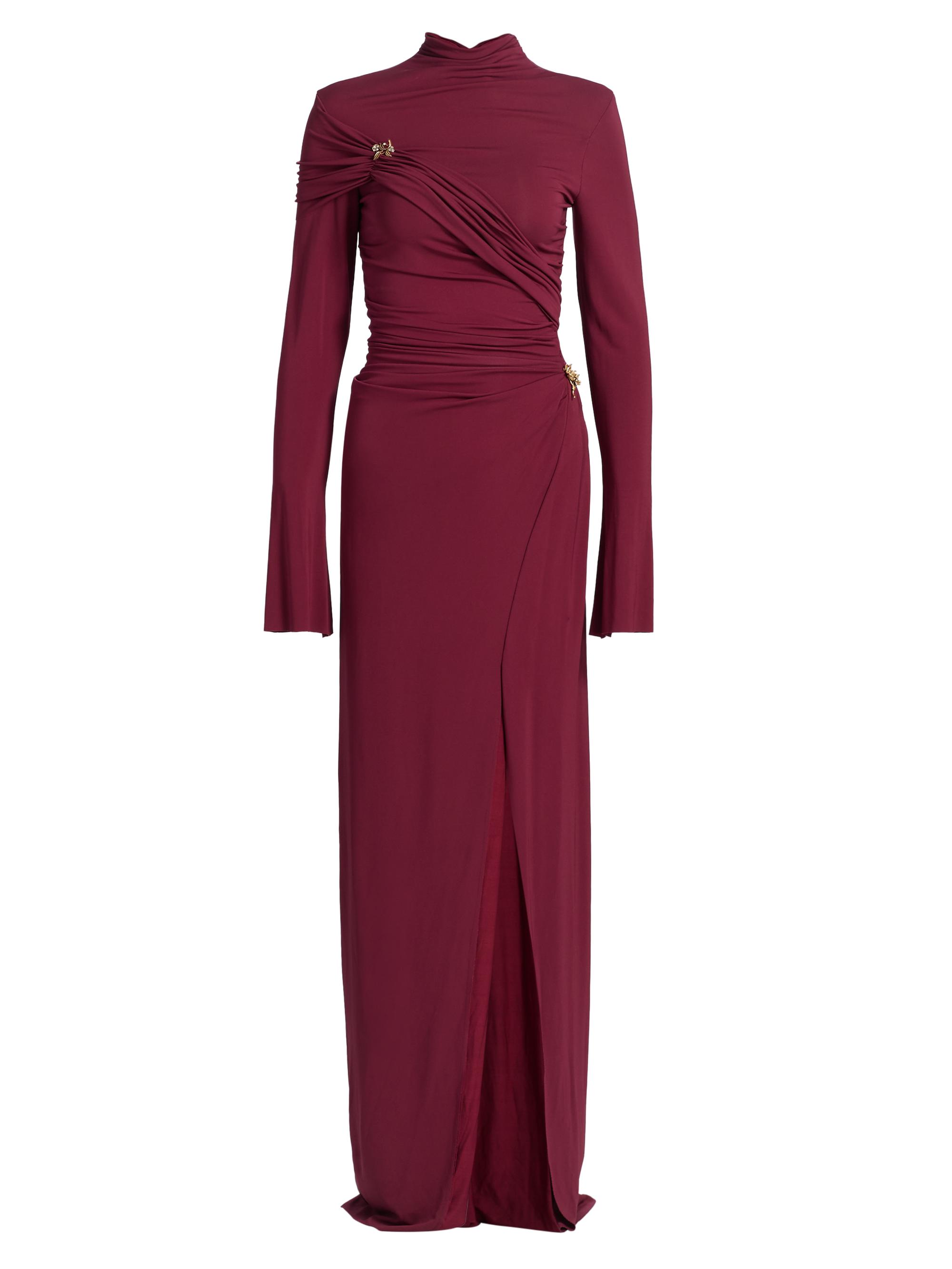 SIMKHAI Women's Izadora Draped Cocktail Dress - Cranberry