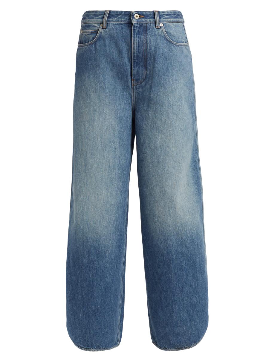 25SS new/LOEWE フラメンコハイライズワイドジーンズ Jeans Blue Flamenco jeans in denim Blue - LOEWE