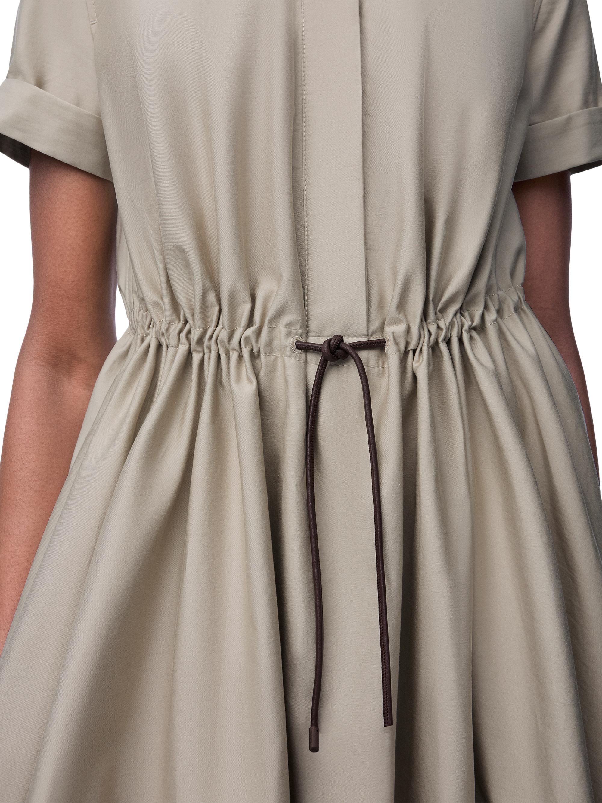 LOEWE Drawstring-Waist Short-Sleeve Bubble Minidress | Saks Fifth