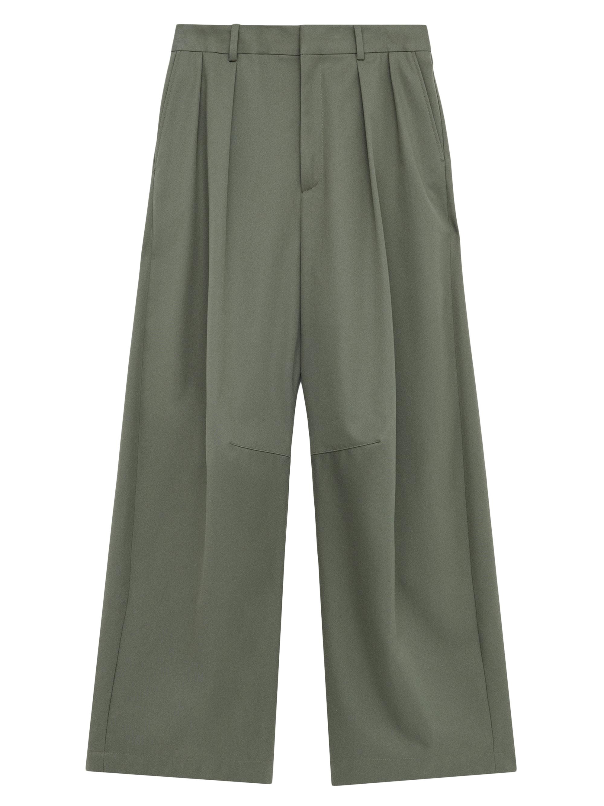 LOEWE Cotton-Silk Barrel-Leg Trousers | Saks Fifth Avenue