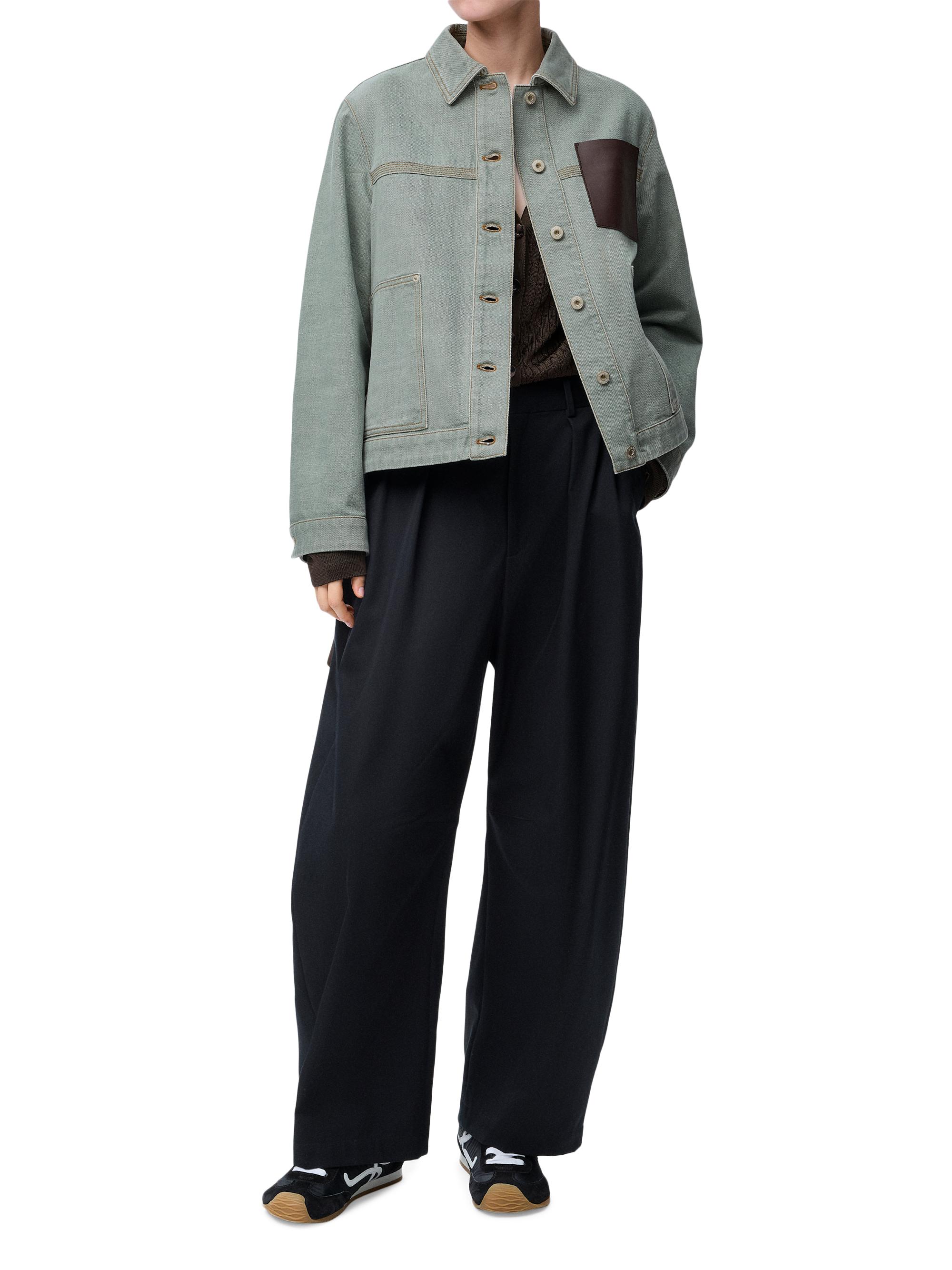 LOEWE Workwear Leather-Accented Jacket | Saks Fifth Avenue